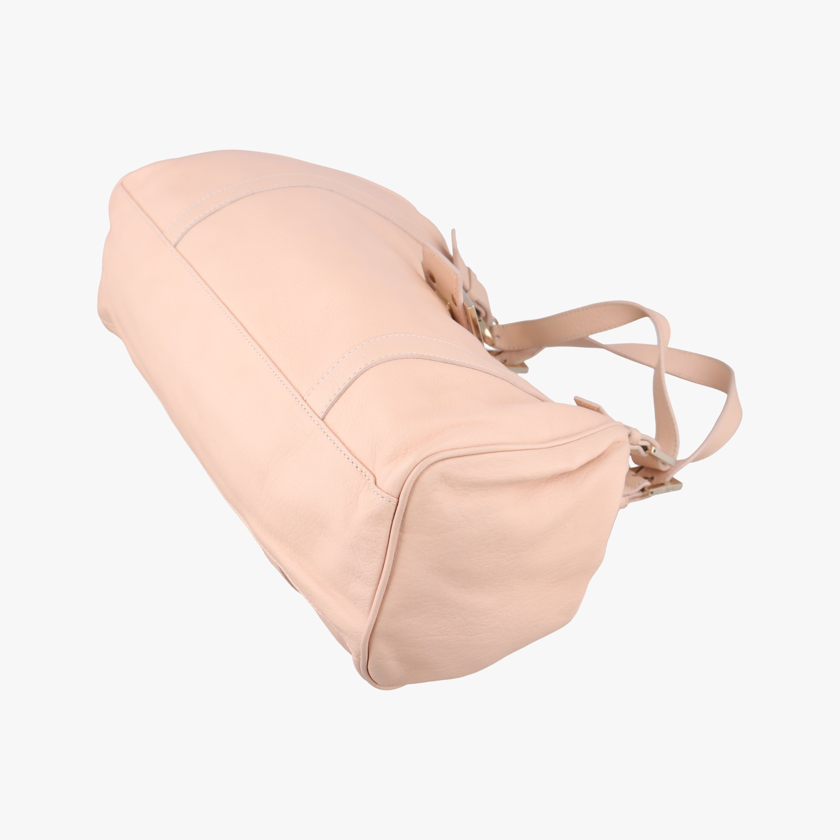 Pre-owned Fendi Mamma Baguette Pink Leather 8BR463 clutchbag | stylenewstar