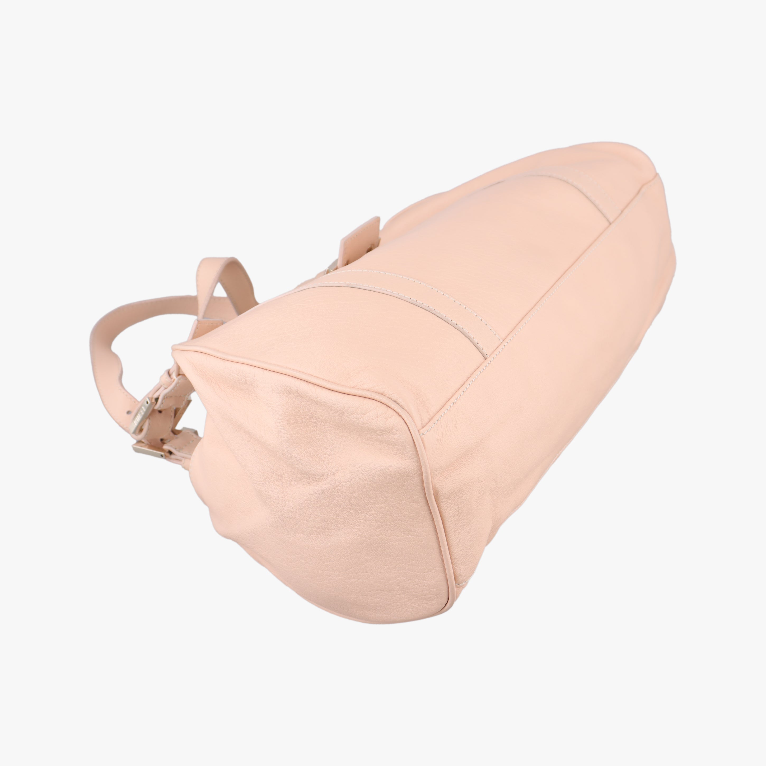 Pre-owned Fendi Mamma Baguette Pink Leather 8BR463 clutchbag | stylenewstar