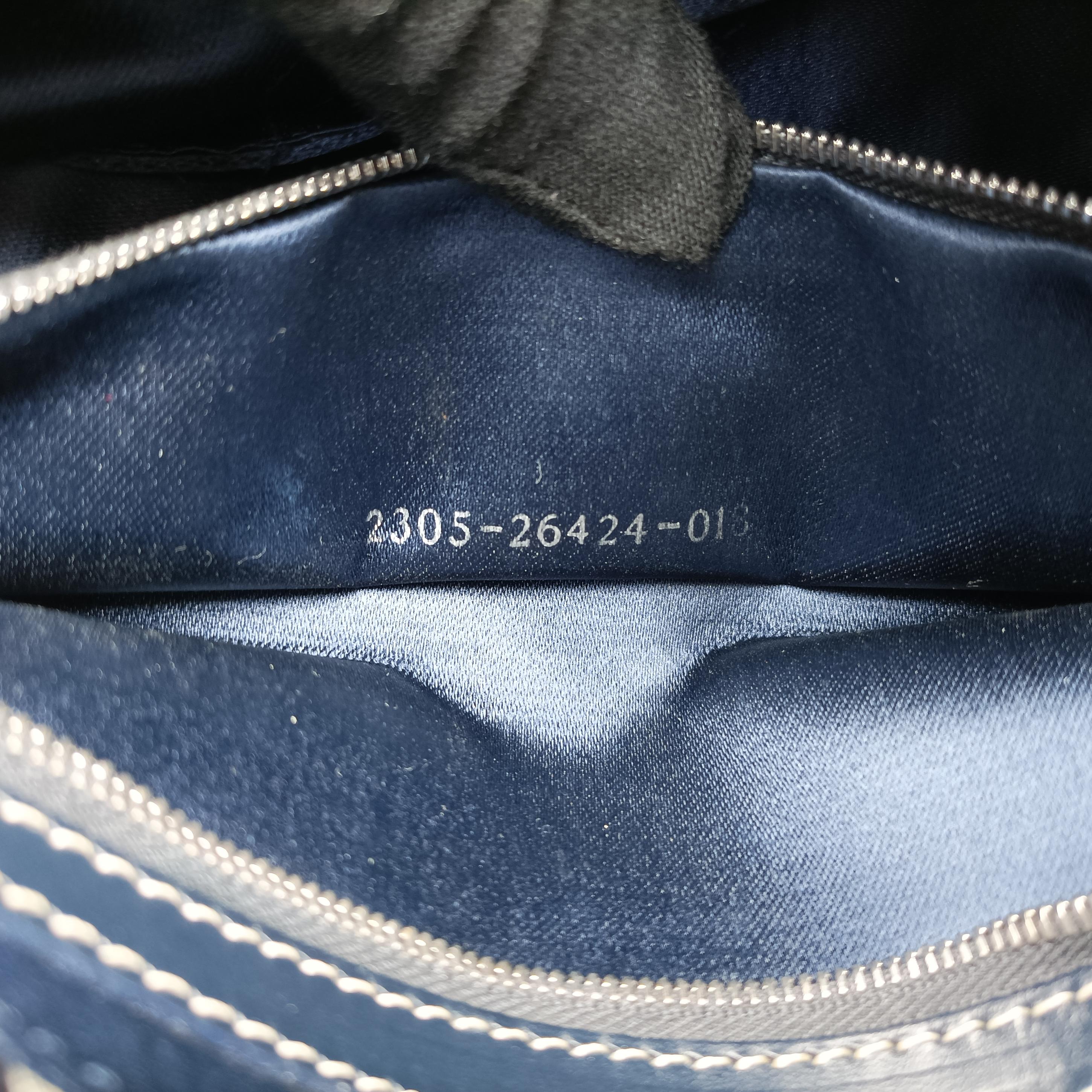 Secondhand Fendi Baguette Navy Jacquard 26424 shoulderbag | stylenewstar