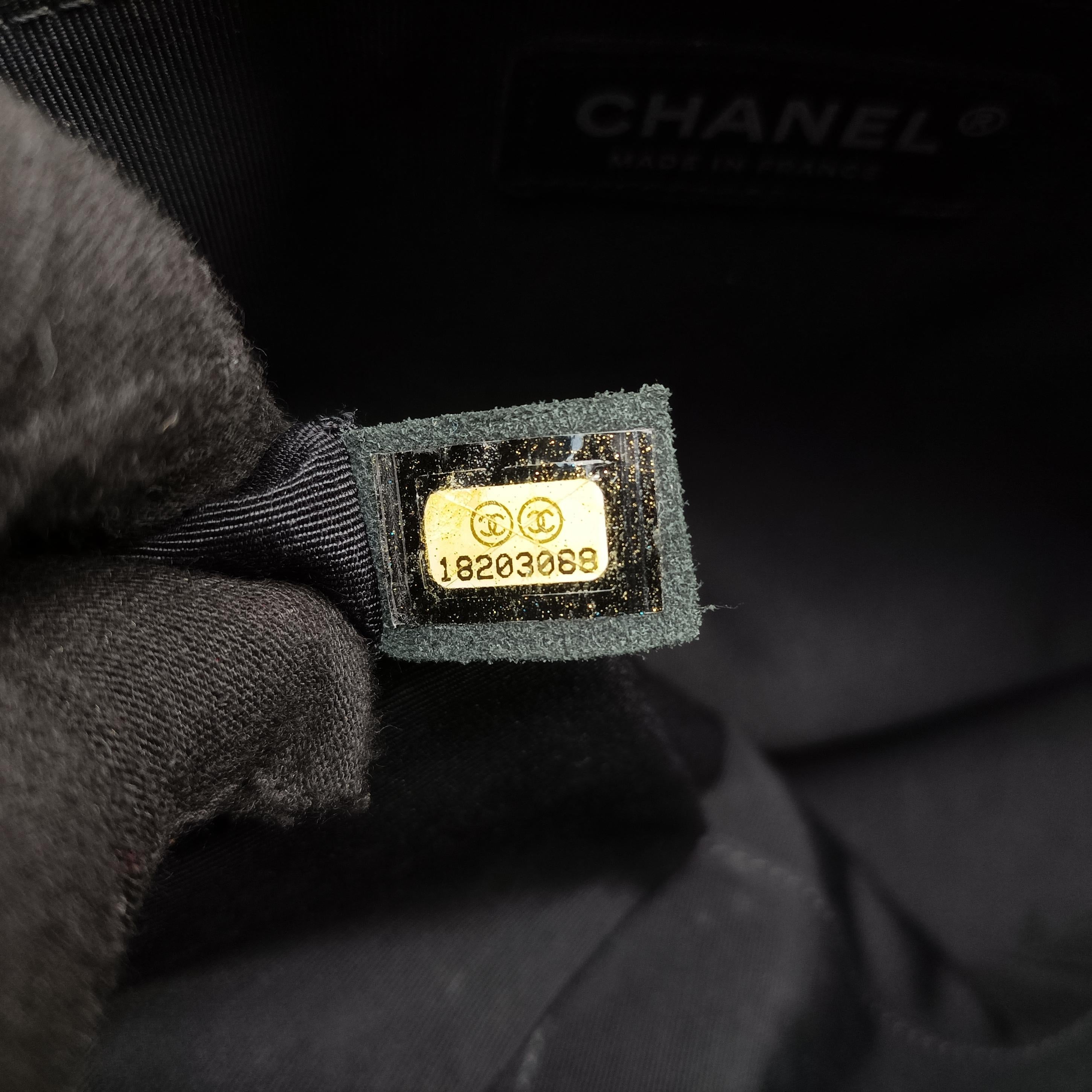 Pre-owned Chanel BOY CHANEL Black lambskin A66298 shoulderbag | stylenewstar