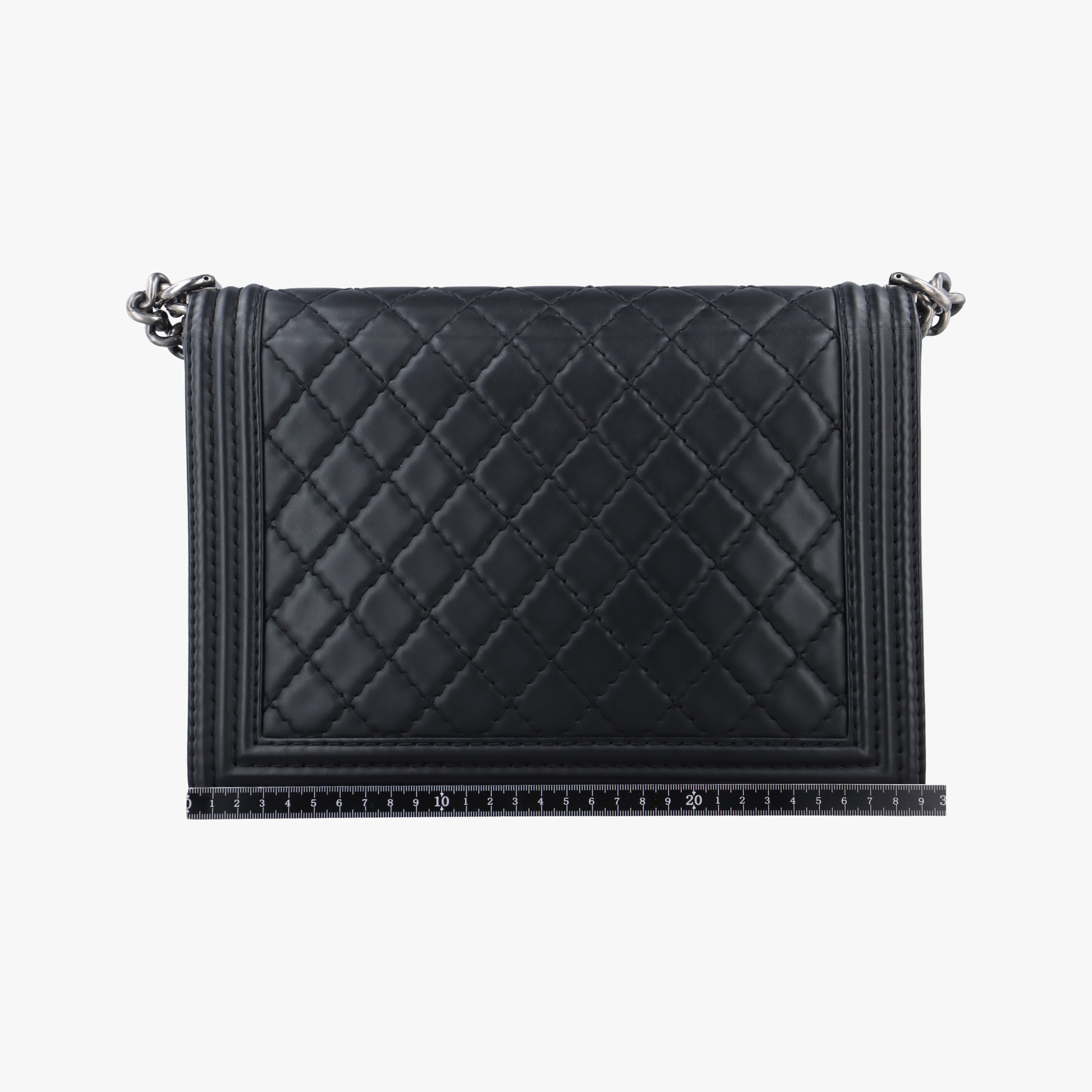 Pre-owned Chanel BOY CHANEL Black lambskin A66298 shoulderbag | stylenewstar