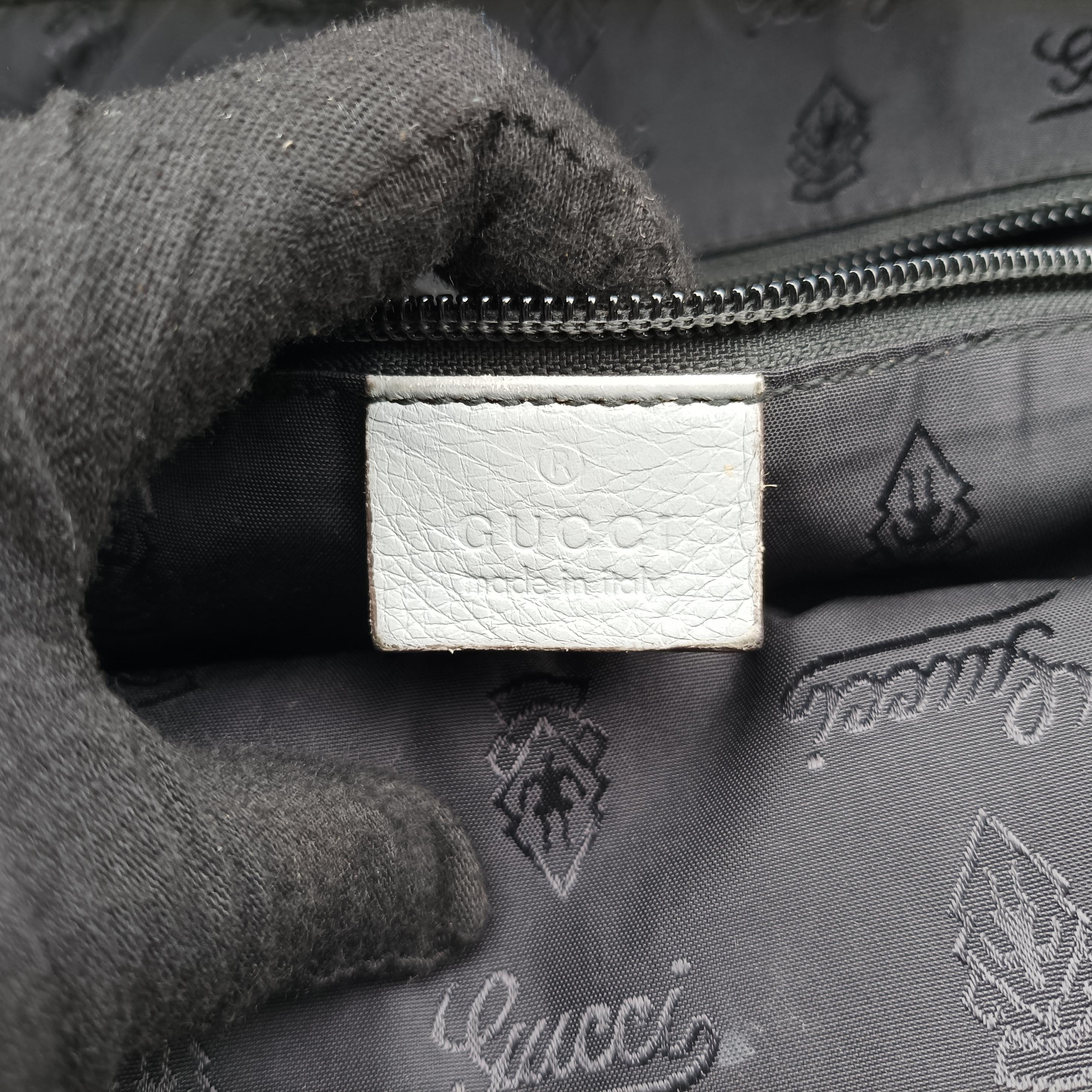 Secondhand Gucci GG plus GG Supreme Briefcase Grey Leather 201480 shoulderbag | stylenewstar