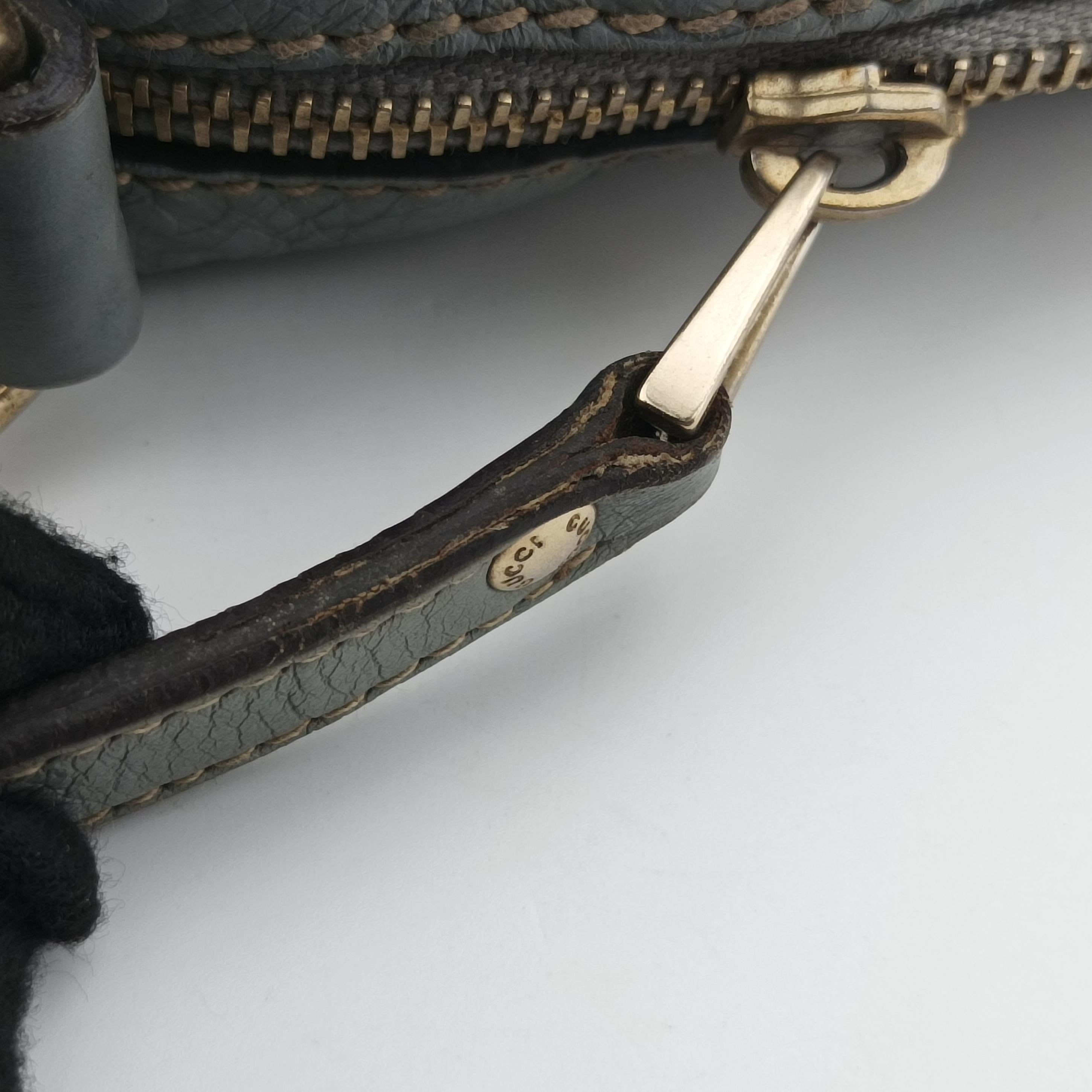 Secondhand Gucci GG plus GG Supreme Briefcase Grey Leather 201480 shoulderbag | stylenewstar