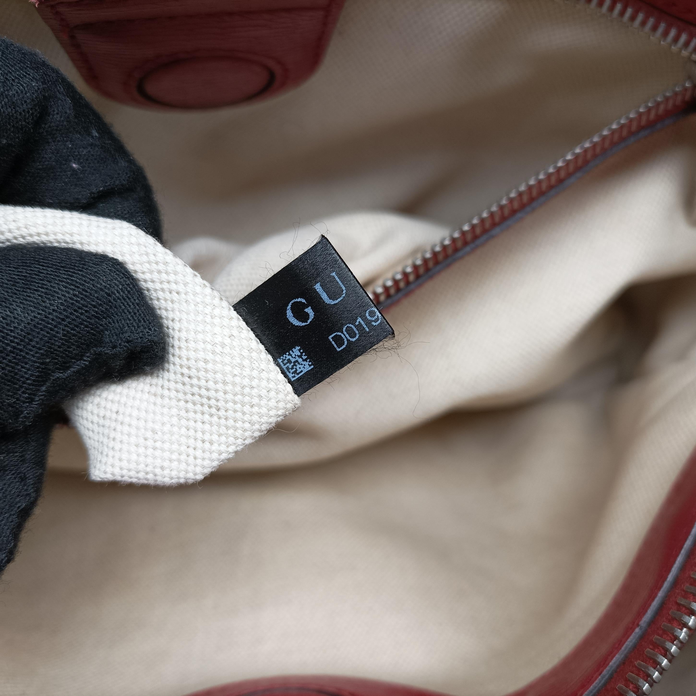 Pre-owned Gucci Bamboo Shopper Red×Multicolour Leather 323660 handbag | stylenewstar