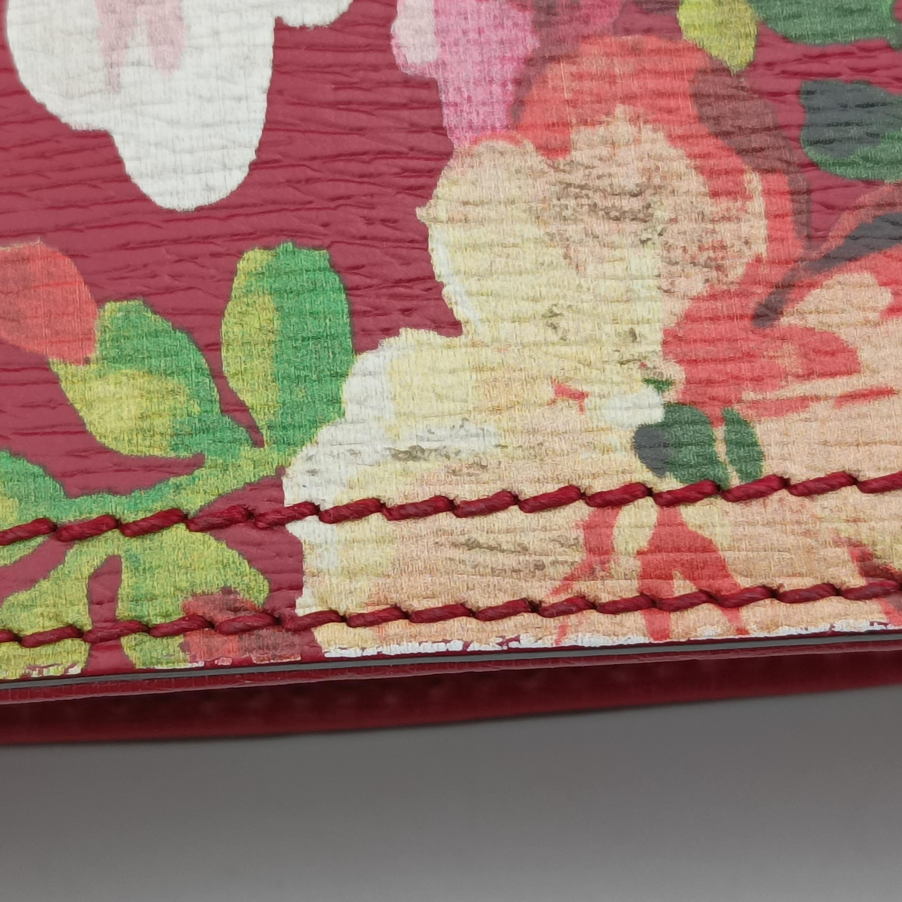 Pre-owned Gucci Bamboo Shopper Red×Multicolour Leather 323660 handbag | stylenewstar