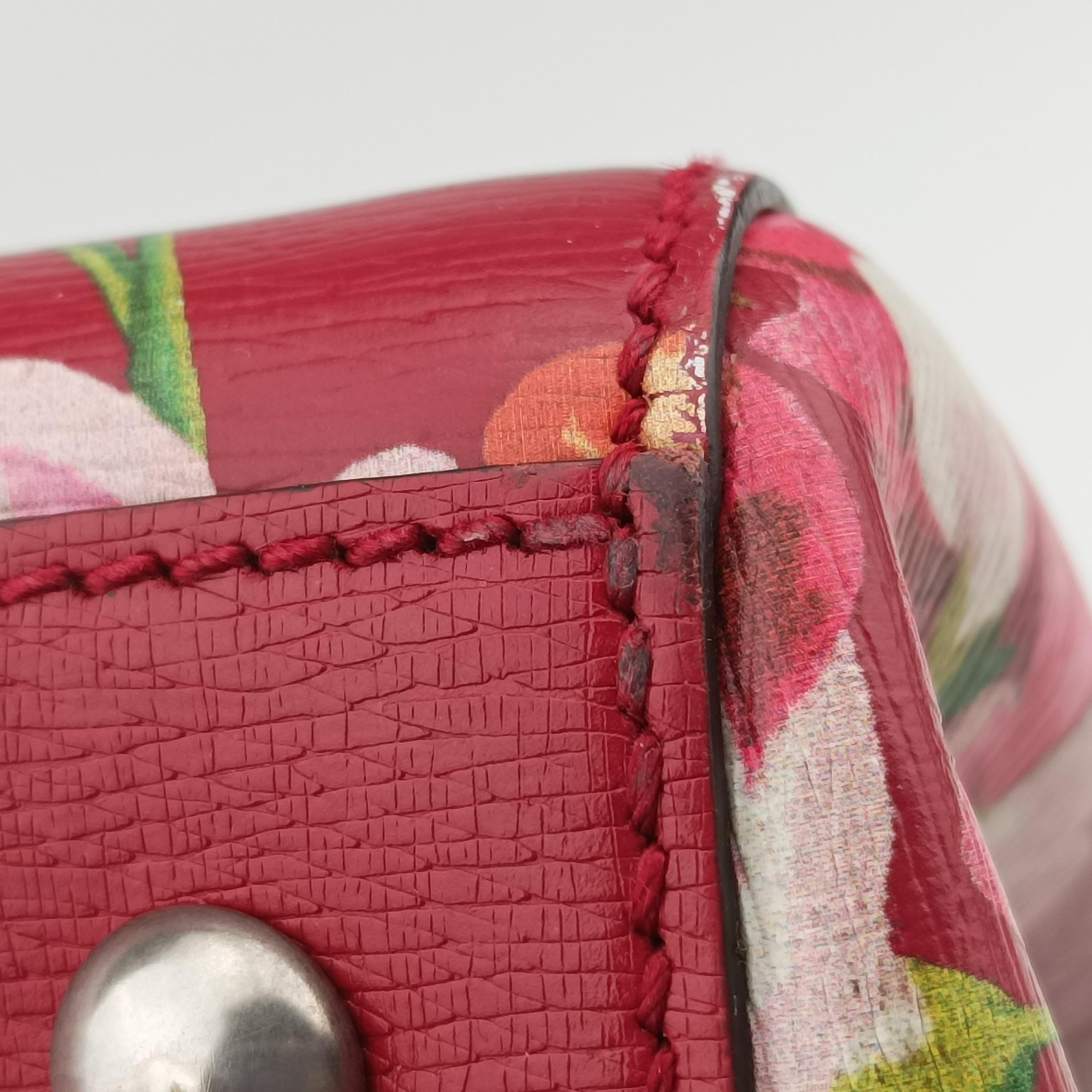 Pre-owned Gucci Bamboo Shopper Red×Multicolour Leather 323660 handbag | stylenewstar