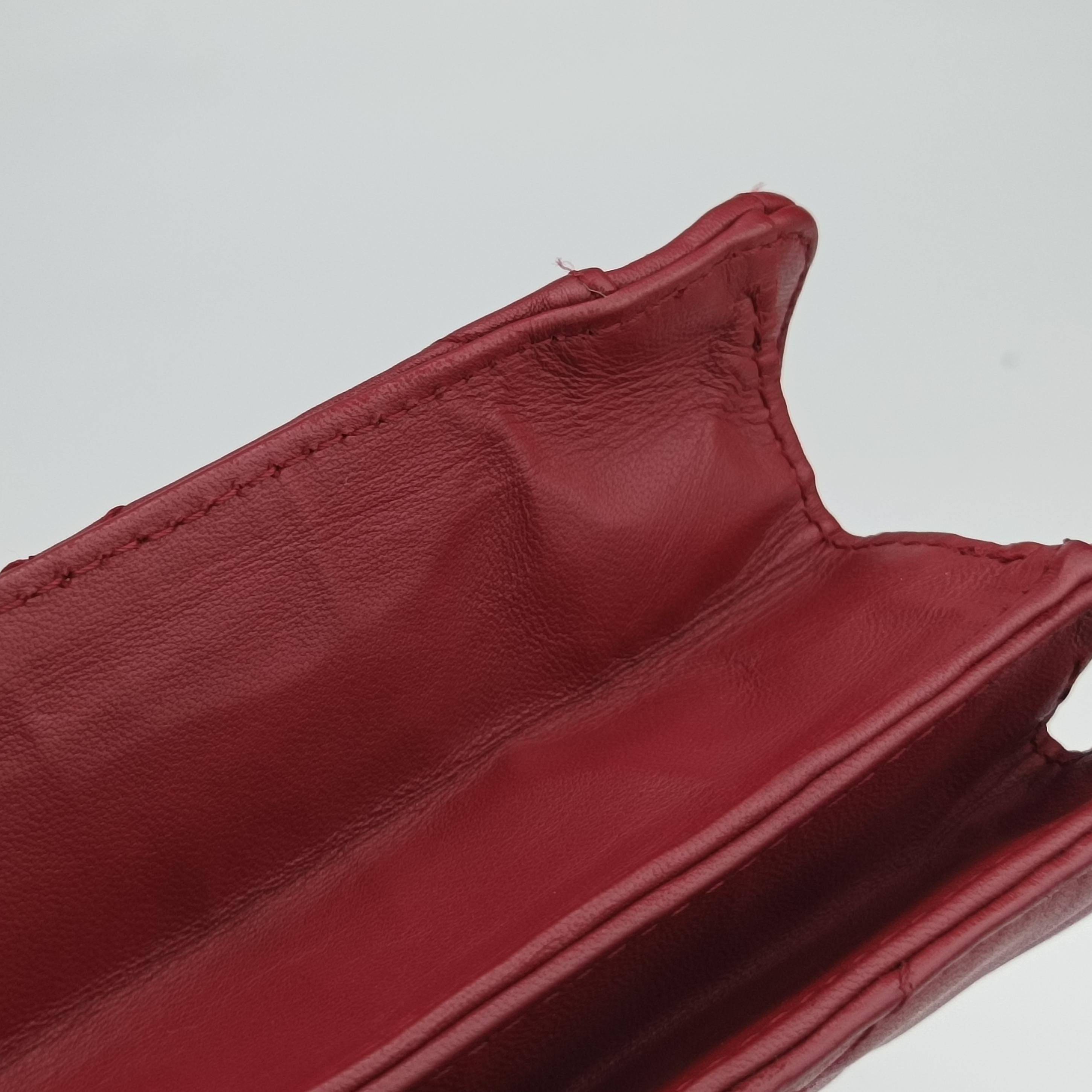 Secondhand Chanel 2.55 Matelasse Red lambskin A65615 shoulderbag | stylenewstar