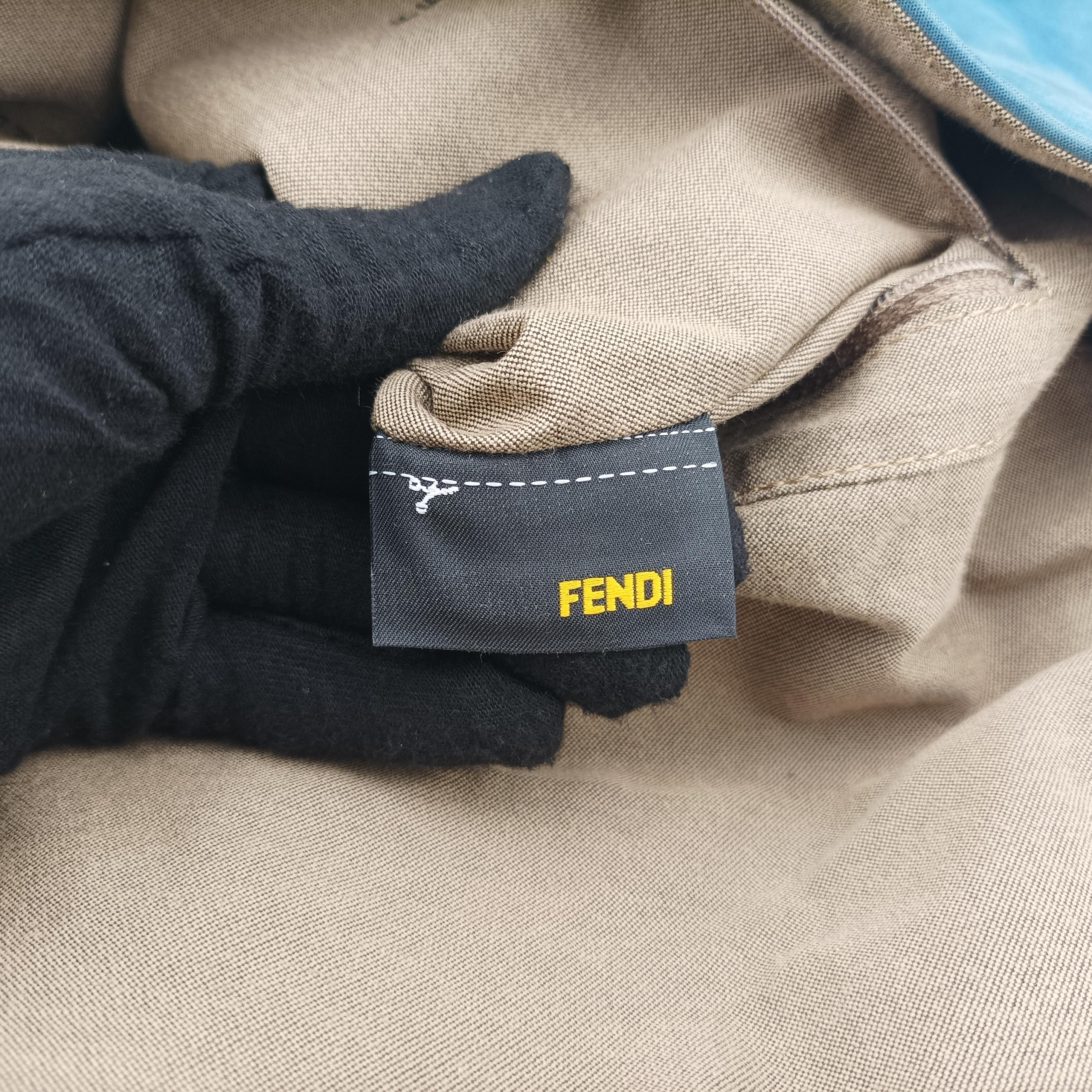 Secondhand Fendi Big Mamma Forever Flap Blue Leather 8BR638 shoulderbag | stylenewstar