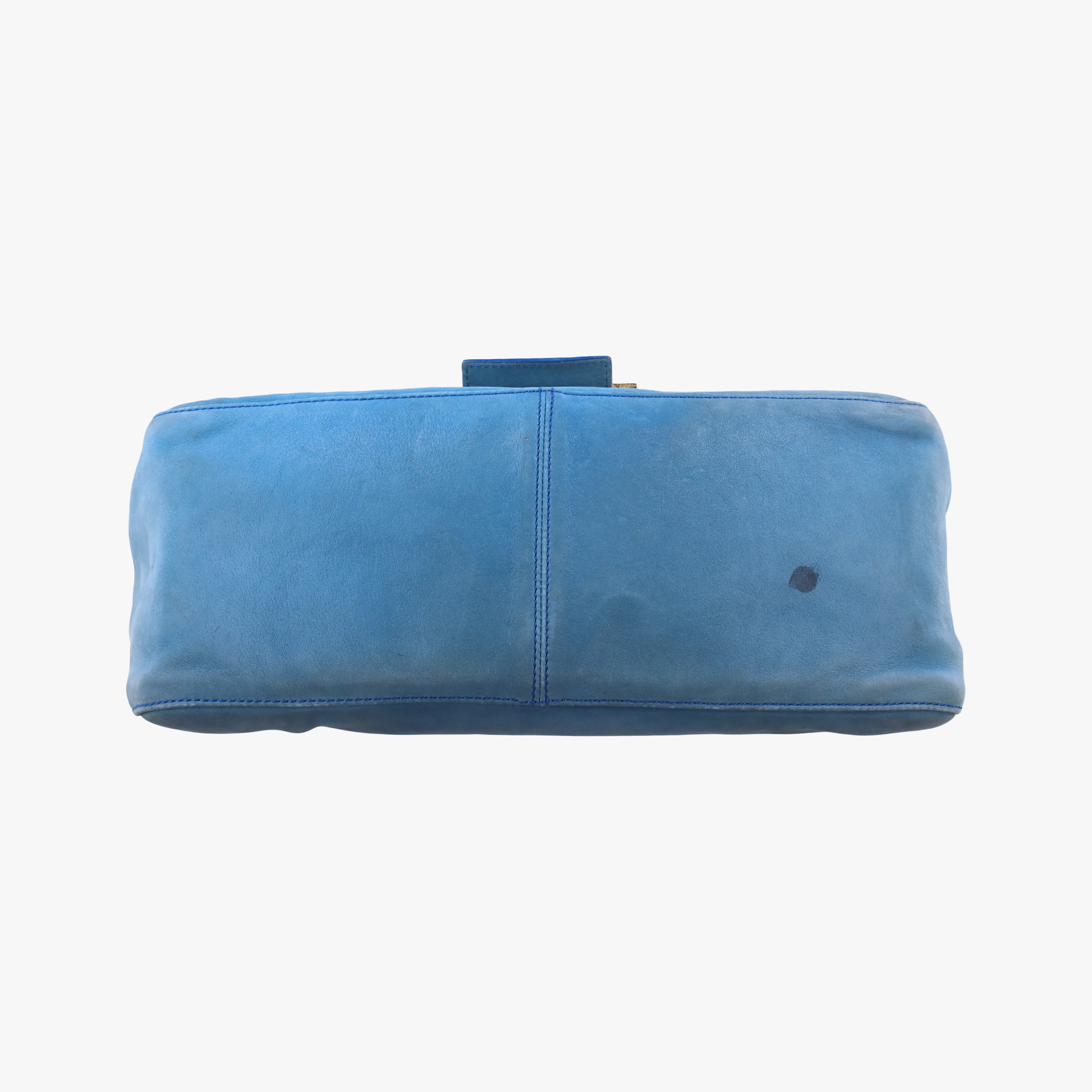 Secondhand Fendi Big Mamma Forever Flap Blue Leather 8BR638 shoulderbag | stylenewstar