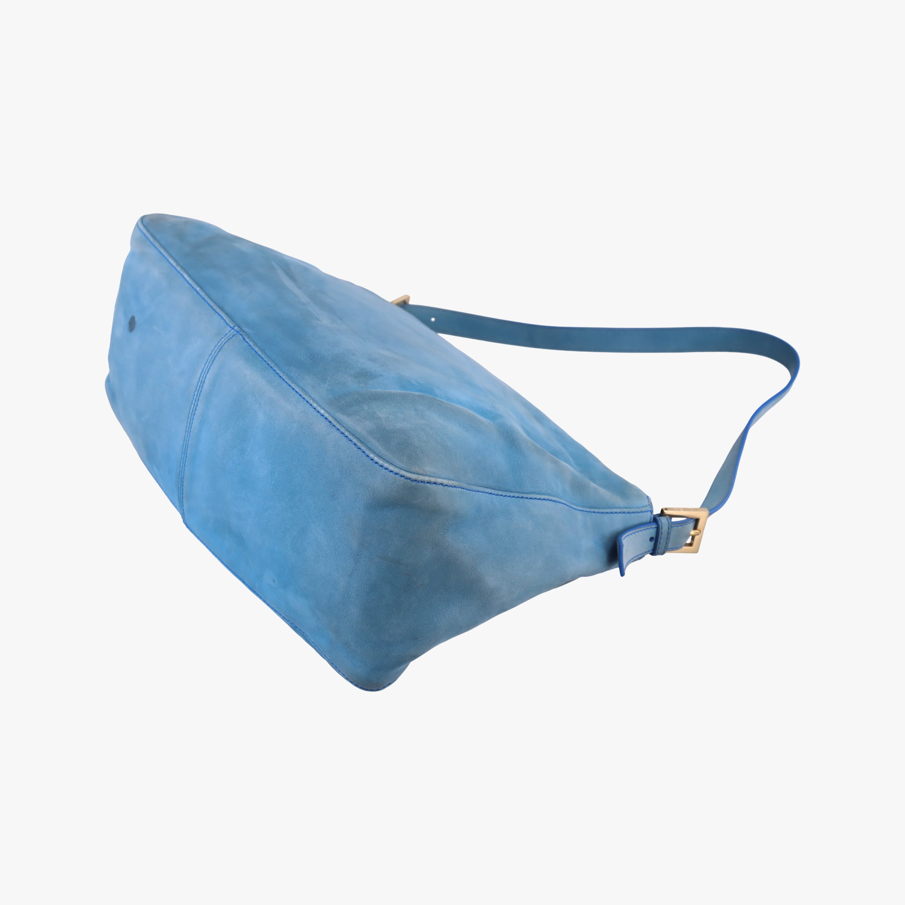 Secondhand Fendi Big Mamma Forever Flap Blue Leather 8BR638 shoulderbag | stylenewstar