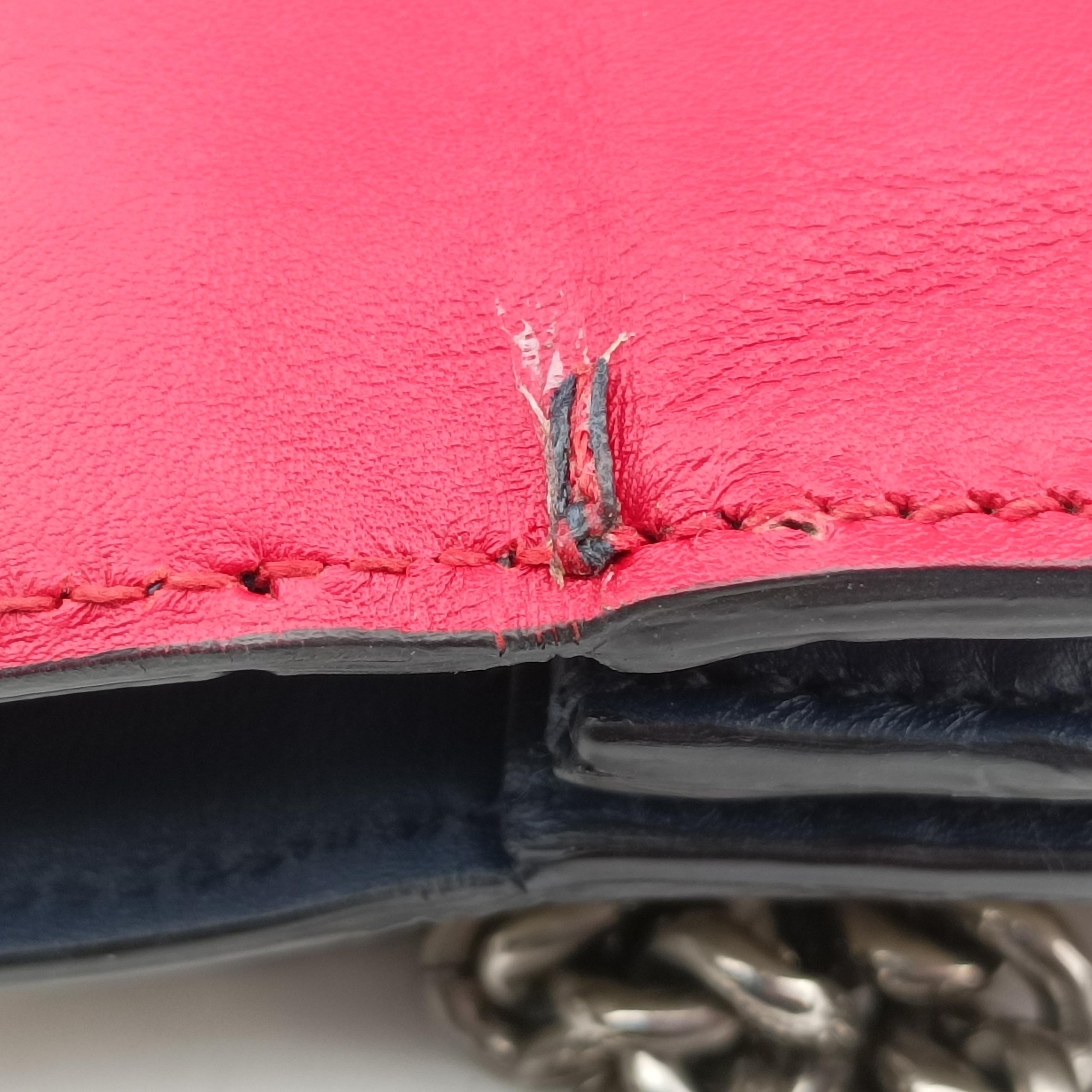 Pre-owned Gucci Dionysus Red x White x Navy x Multicolor Leather 403348 shoulderbag | stylenewstar