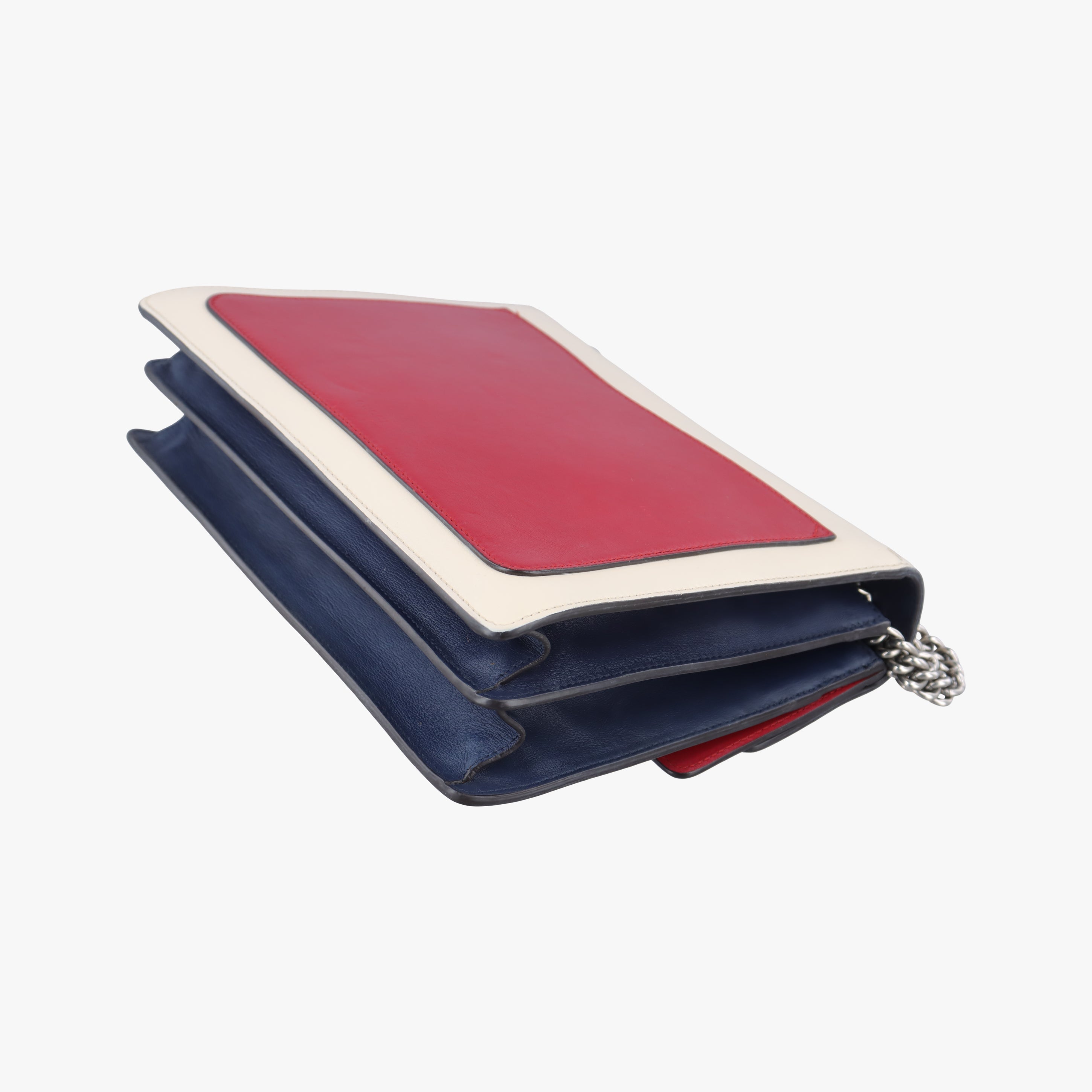 Pre-owned Gucci Dionysus Red x White x Navy x Multicolor Leather 403348 shoulderbag | stylenewstar