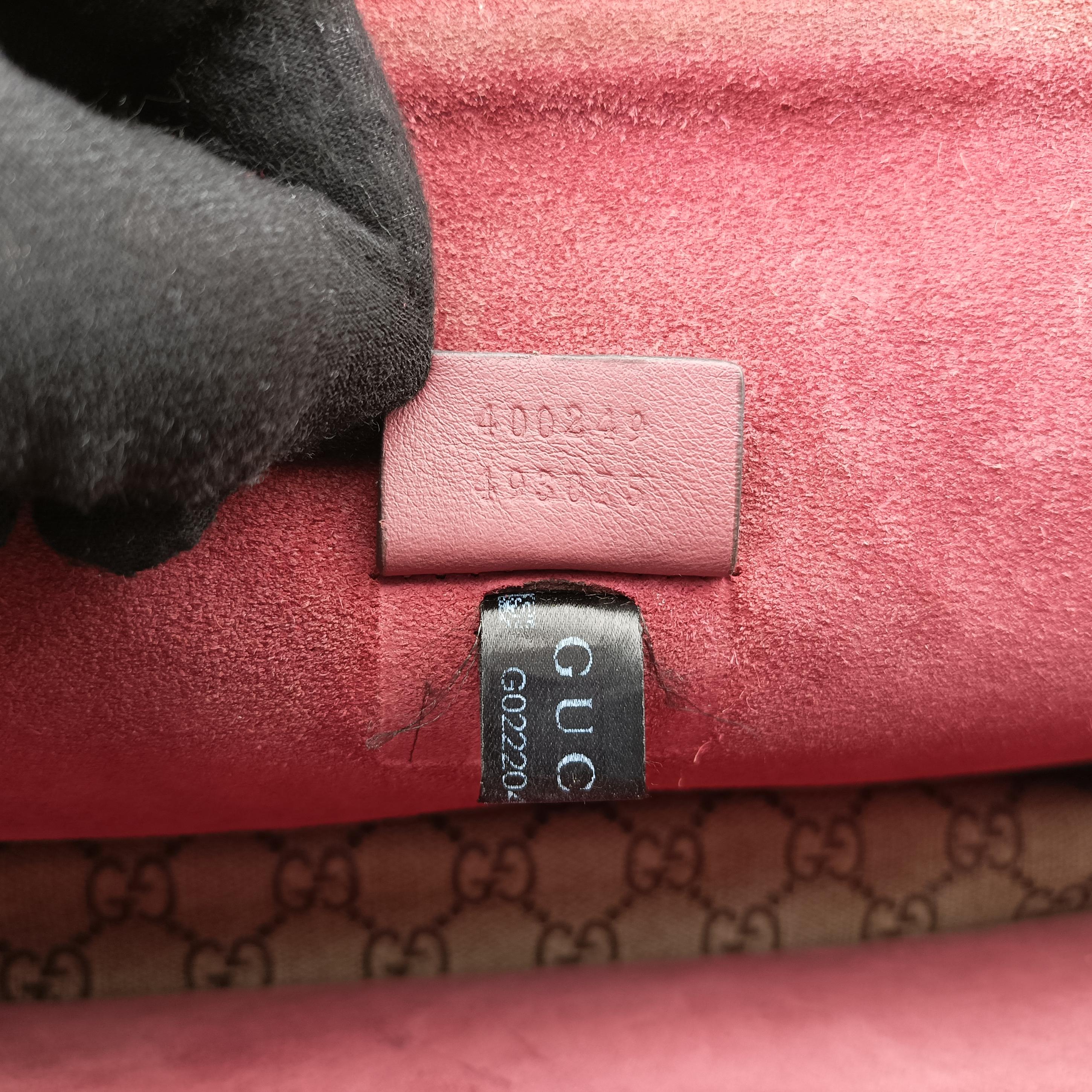 Pre-owned Gucci Dionysus beige×red×multicolor PVC coated canvas 400249 shoulderbag | stylenewstar