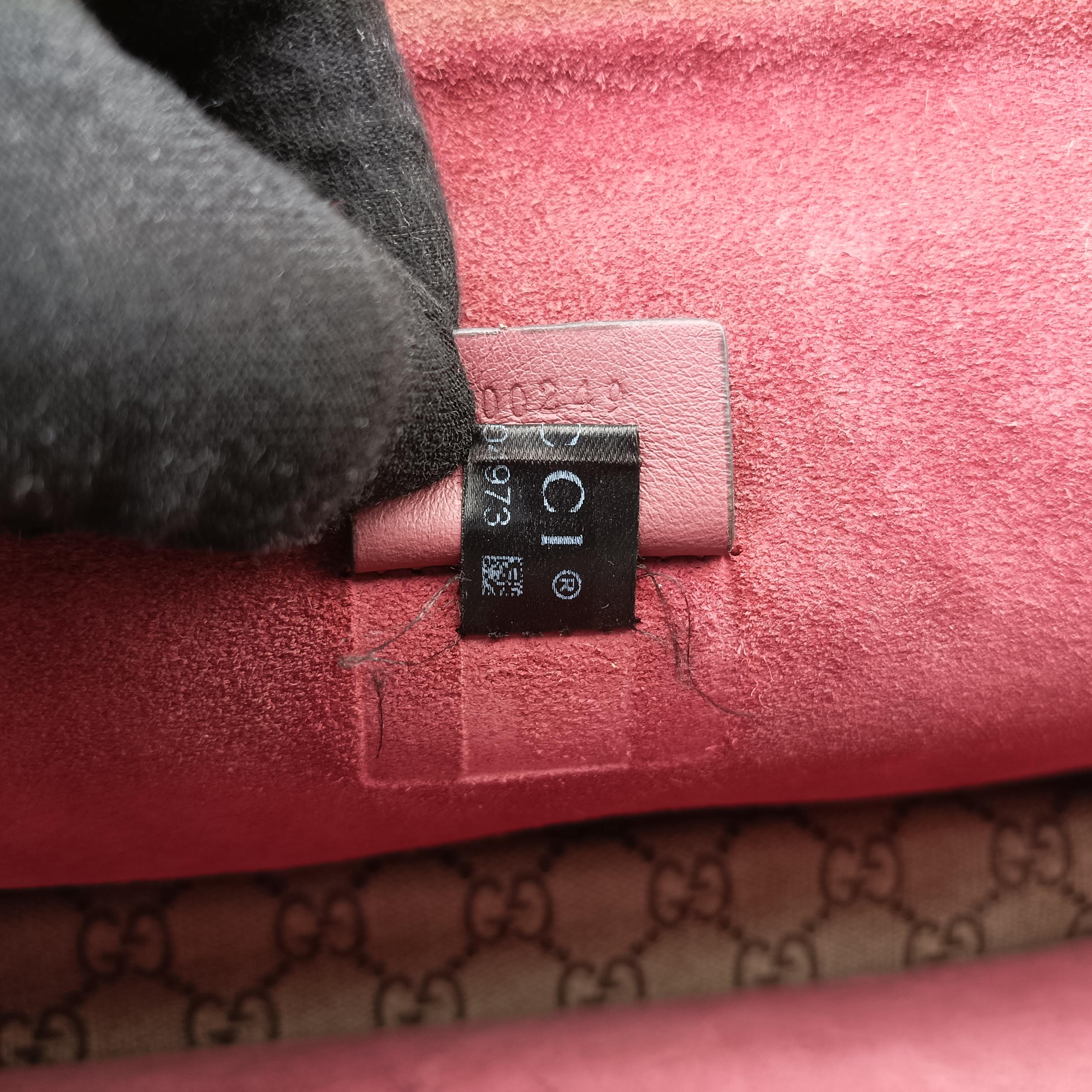 Pre-owned Gucci Dionysus beige×red×multicolor PVC coated canvas 400249 shoulderbag | stylenewstar