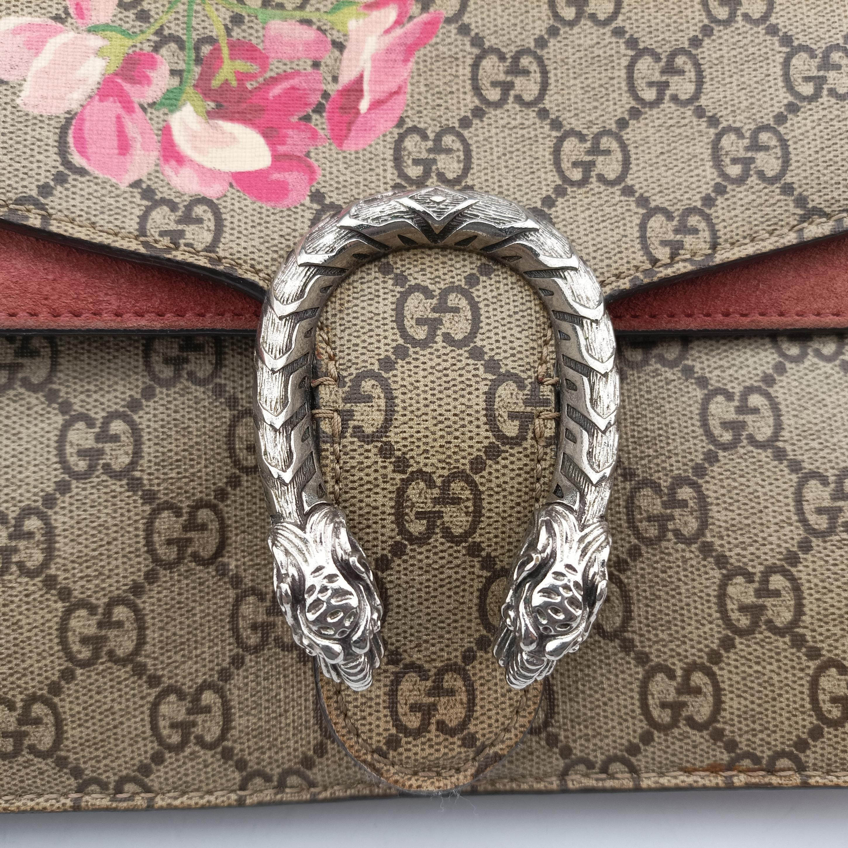 Pre-owned Gucci Dionysus beige×red×multicolor PVC coated canvas 400249 shoulderbag | stylenewstar
