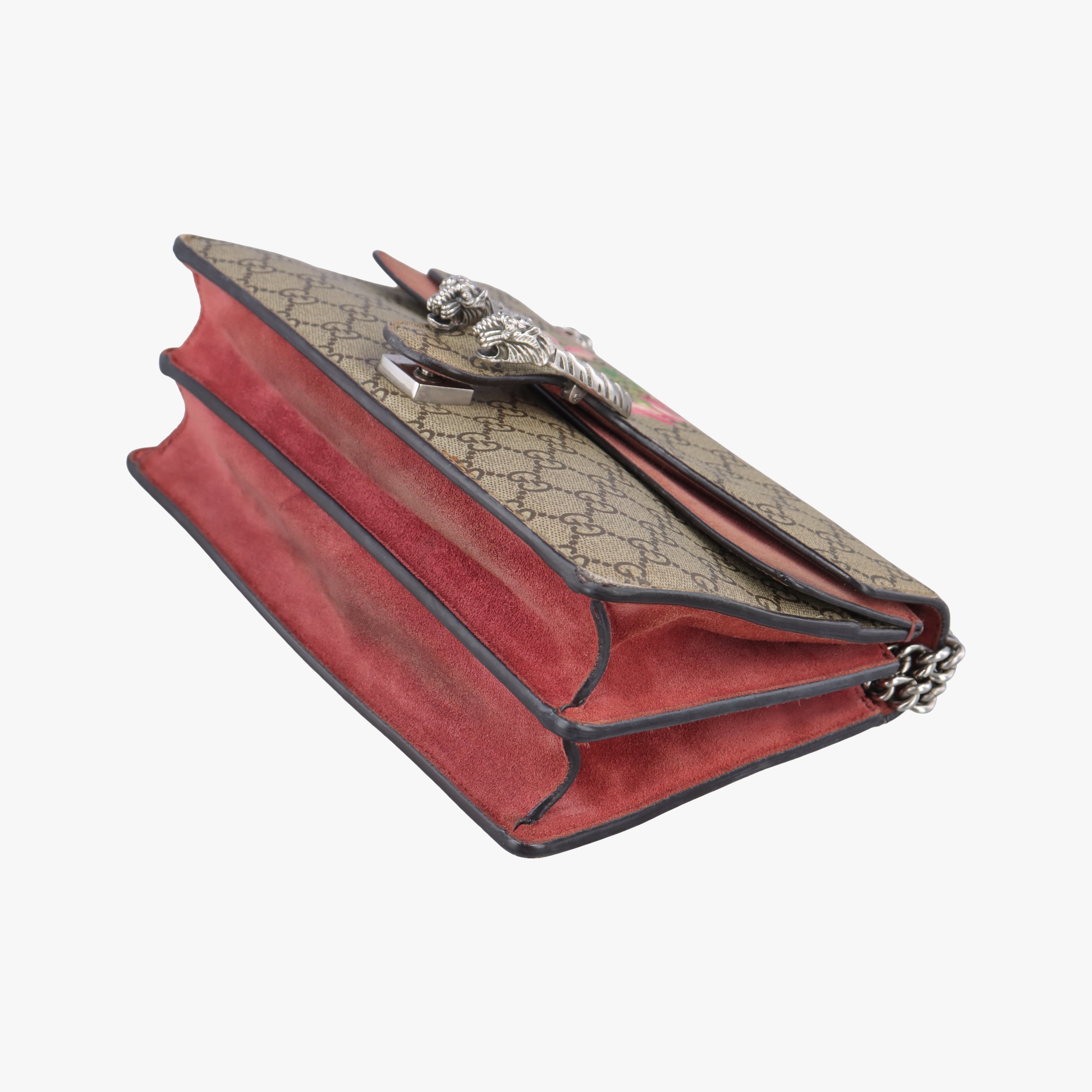 Pre-owned Gucci Dionysus beige×red×multicolor PVC coated canvas 400249 shoulderbag | stylenewstar