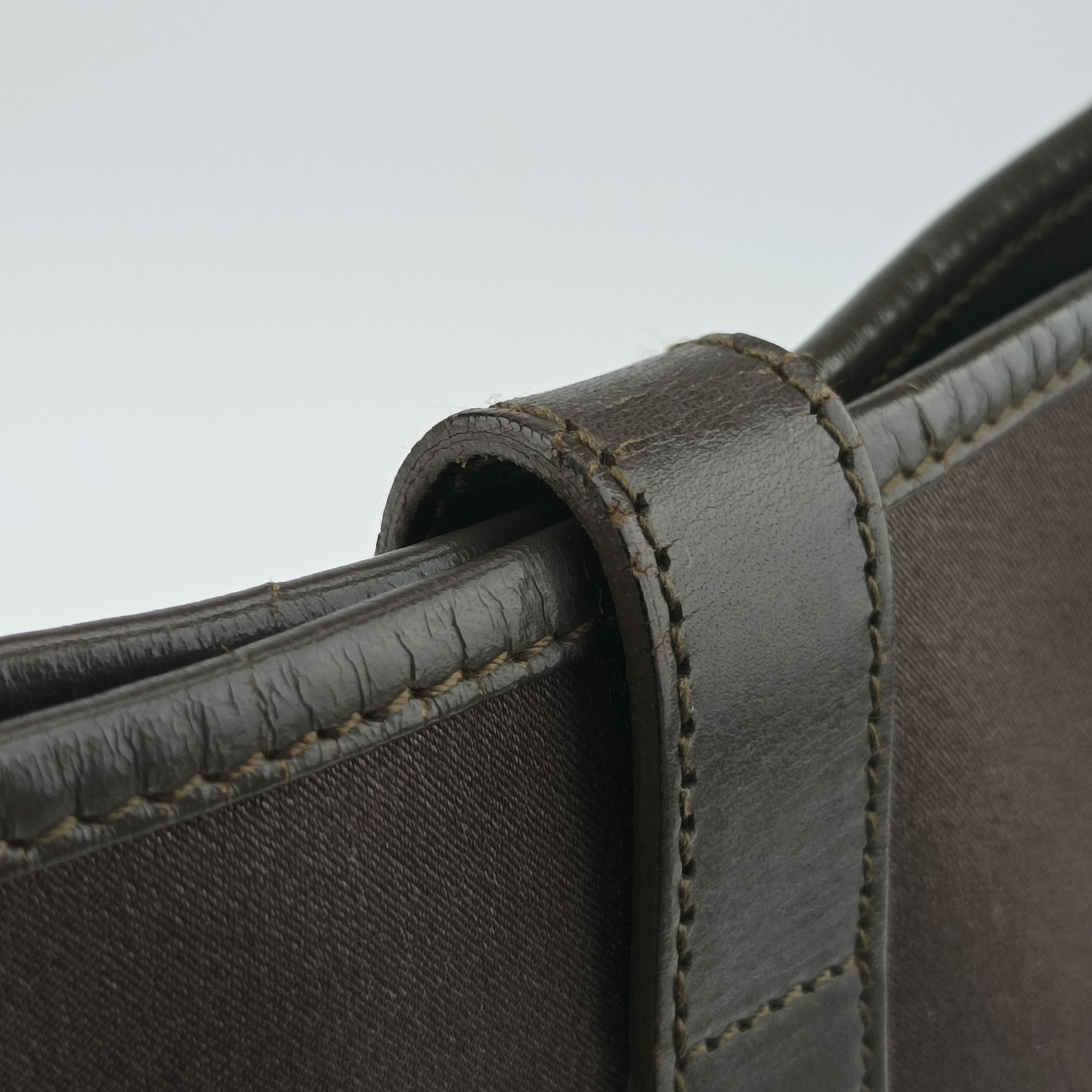 Pre-owned Gucci Jackie Brown Canvas × Leather 001 33 shoulderbag | stylenewstar