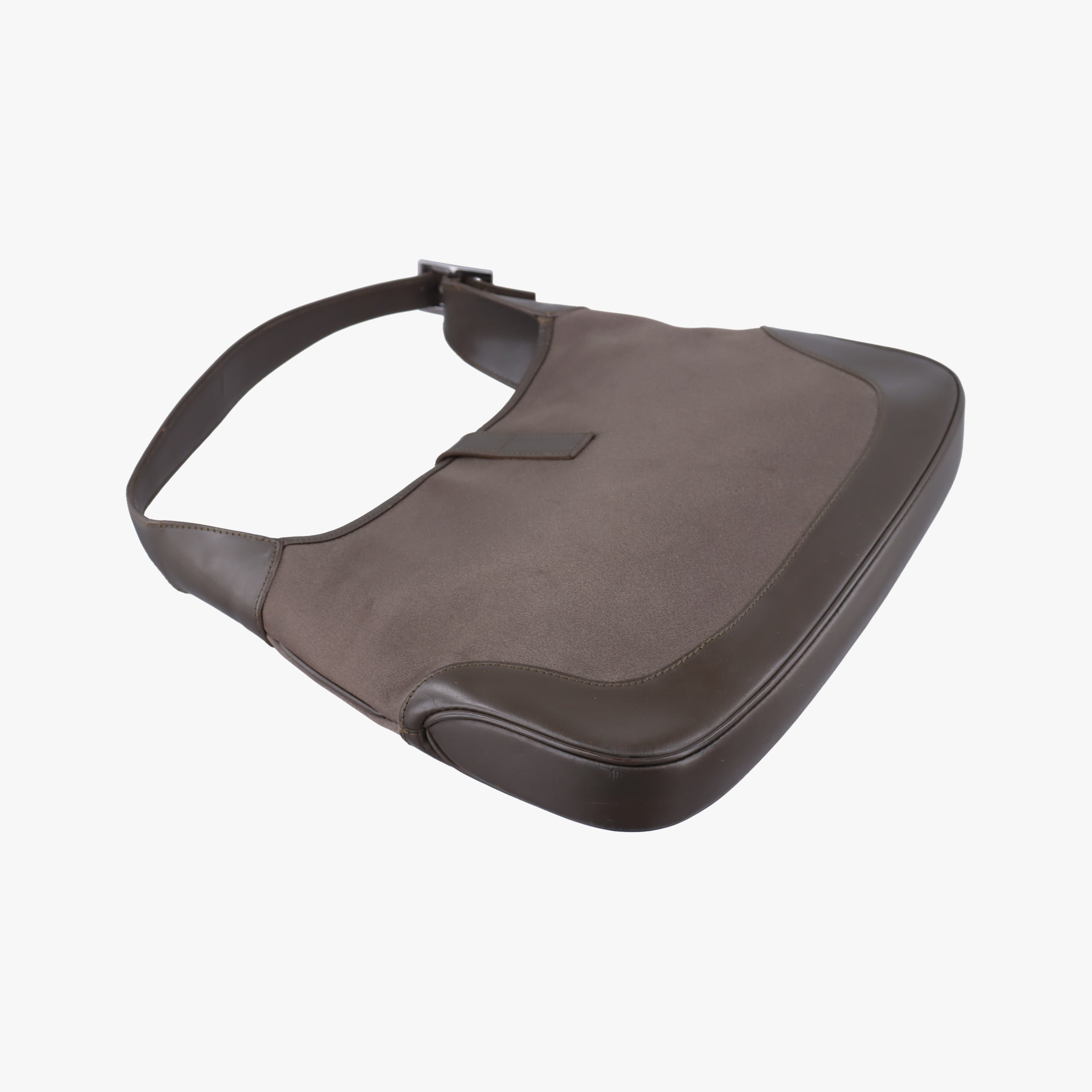 Pre-owned Gucci Jackie Brown Canvas × Leather 001 33 shoulderbag | stylenewstar