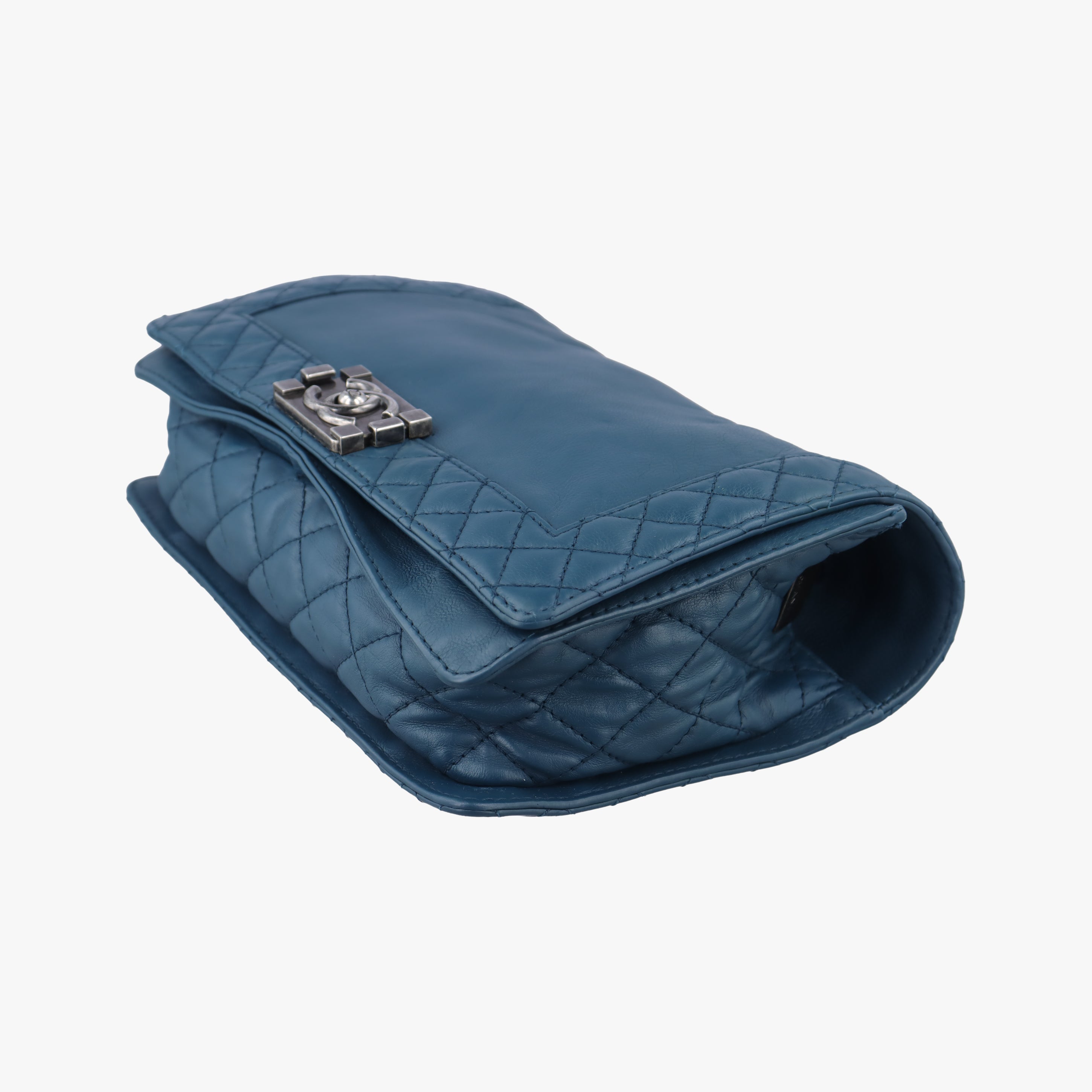 Pre-owned Chanel BOY CHANEL Blue leather A67948 shoulderbag | stylenewstar