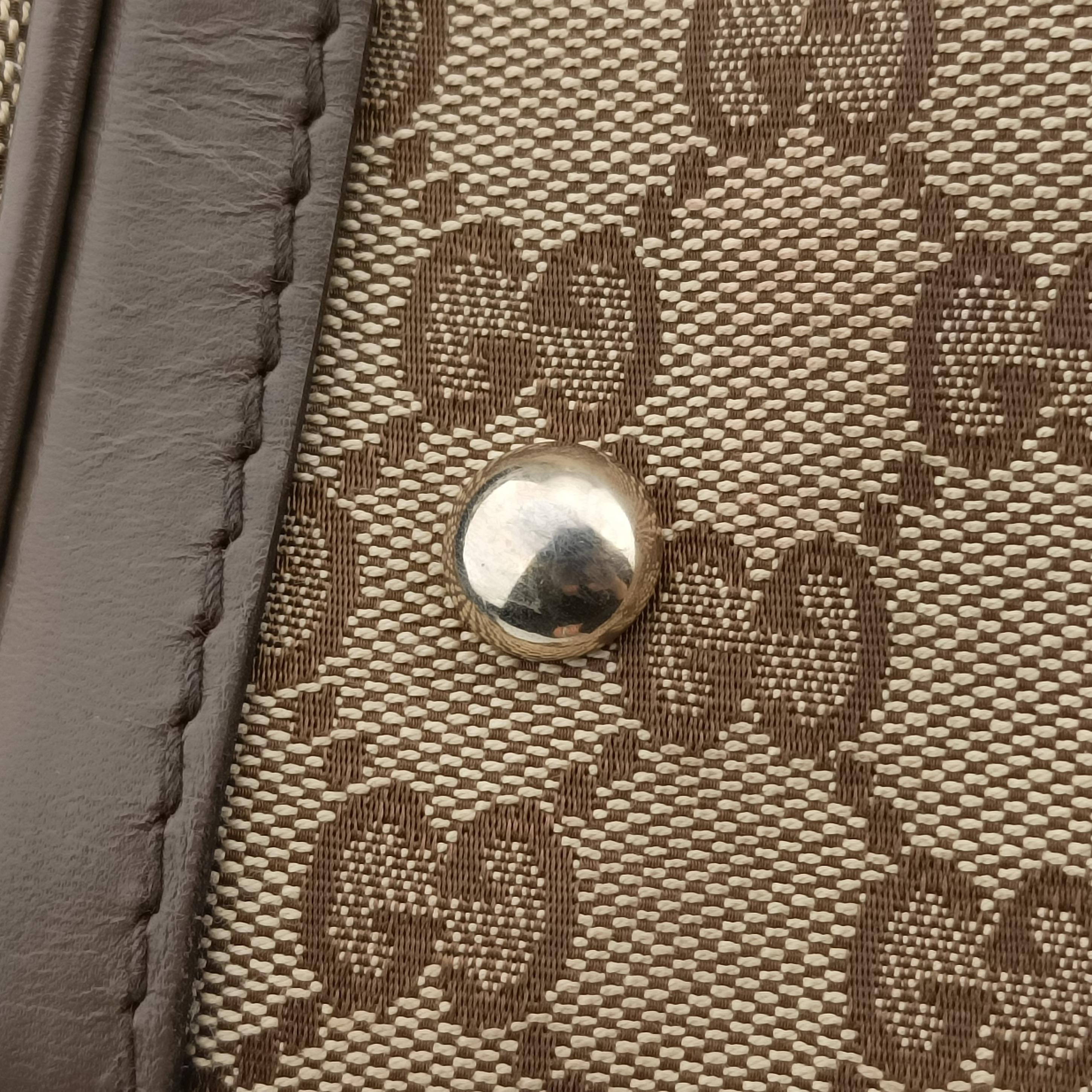 Vintage Gucci Sherry Line Beige x red x Brown canvas x leather 247205 shoulderbag | stylenewstar