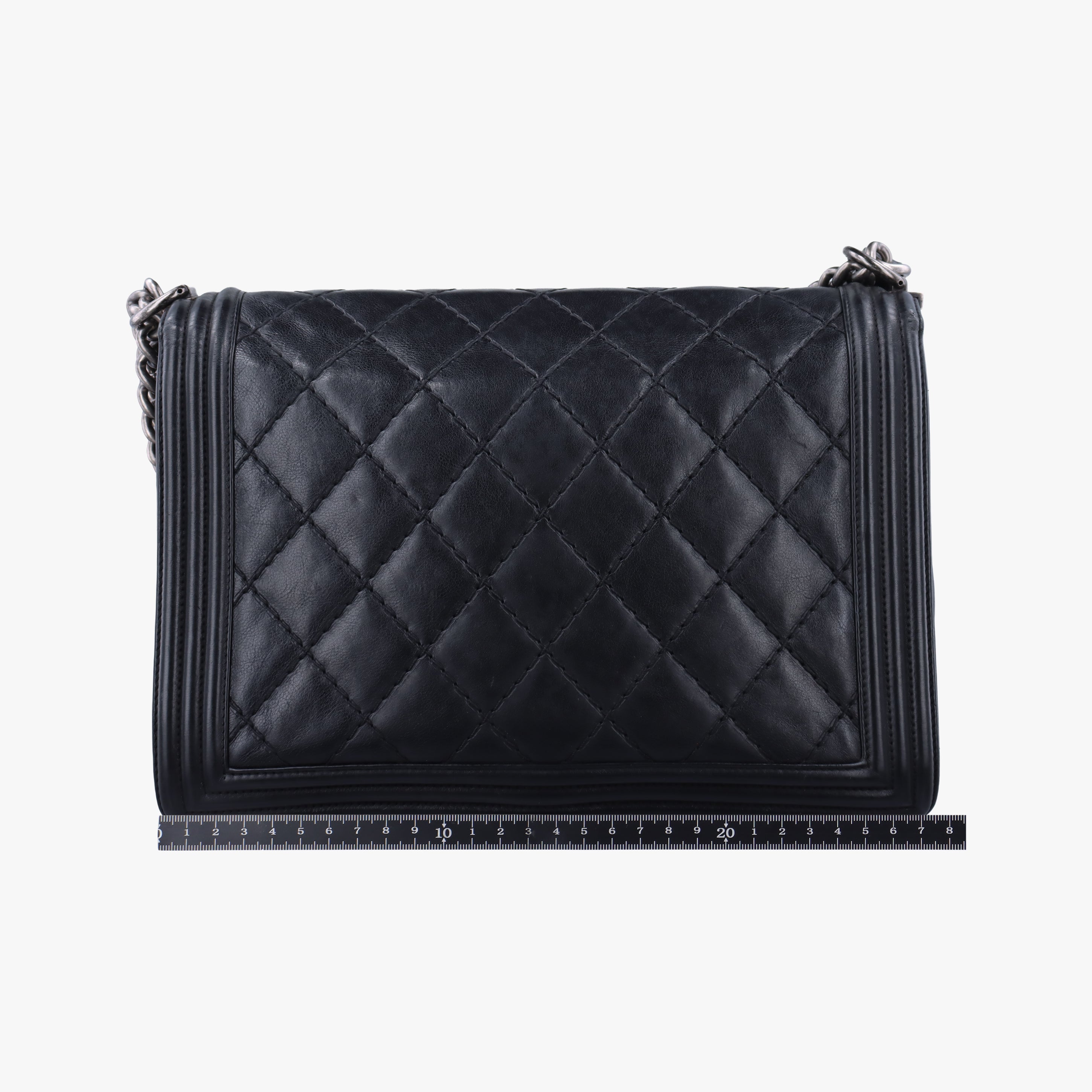 Pre-owned Chanel BOY CHANEL Black leather A92106 shoulderbag | stylenewstar