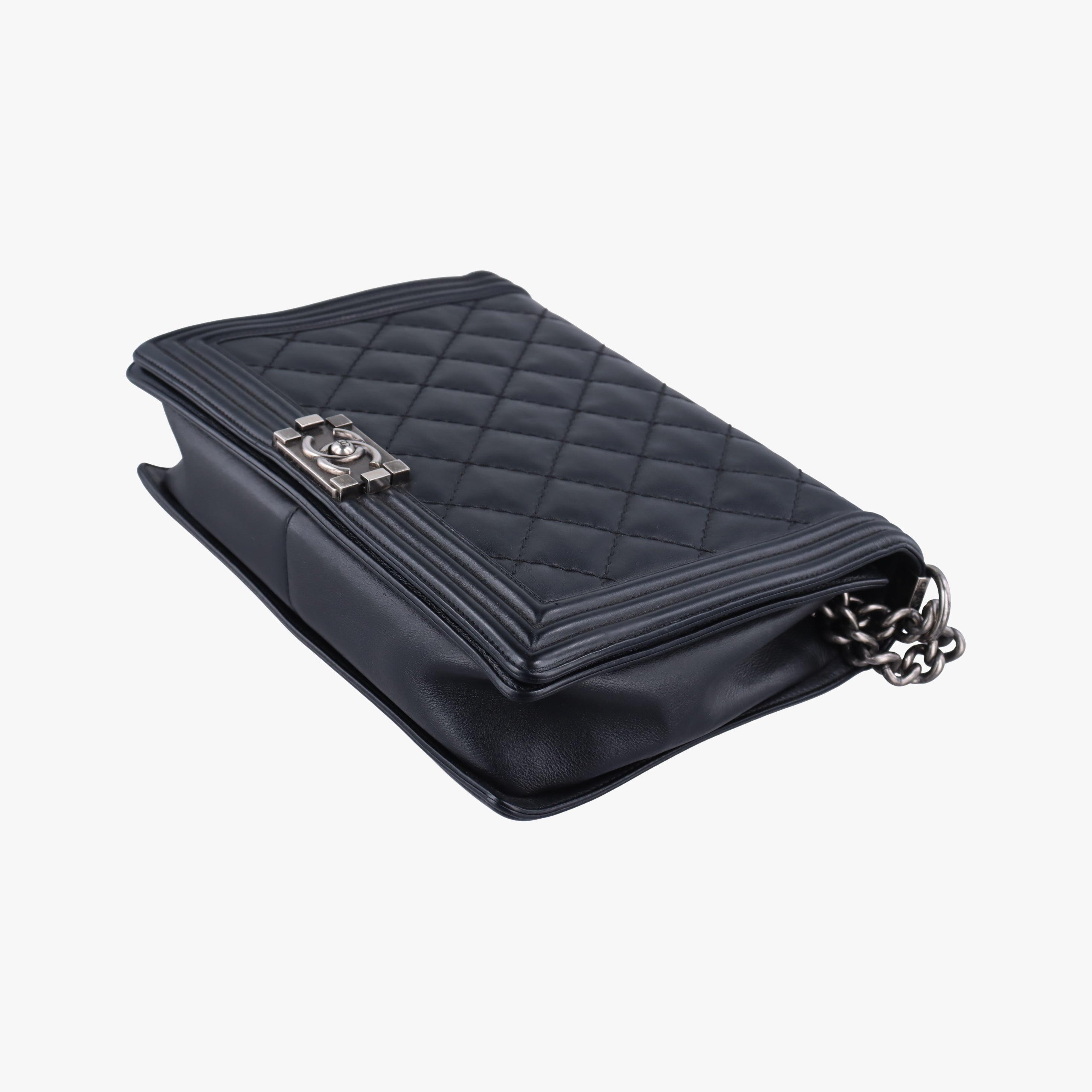 Pre-owned Chanel BOY CHANEL Black leather A92106 shoulderbag | stylenewstar