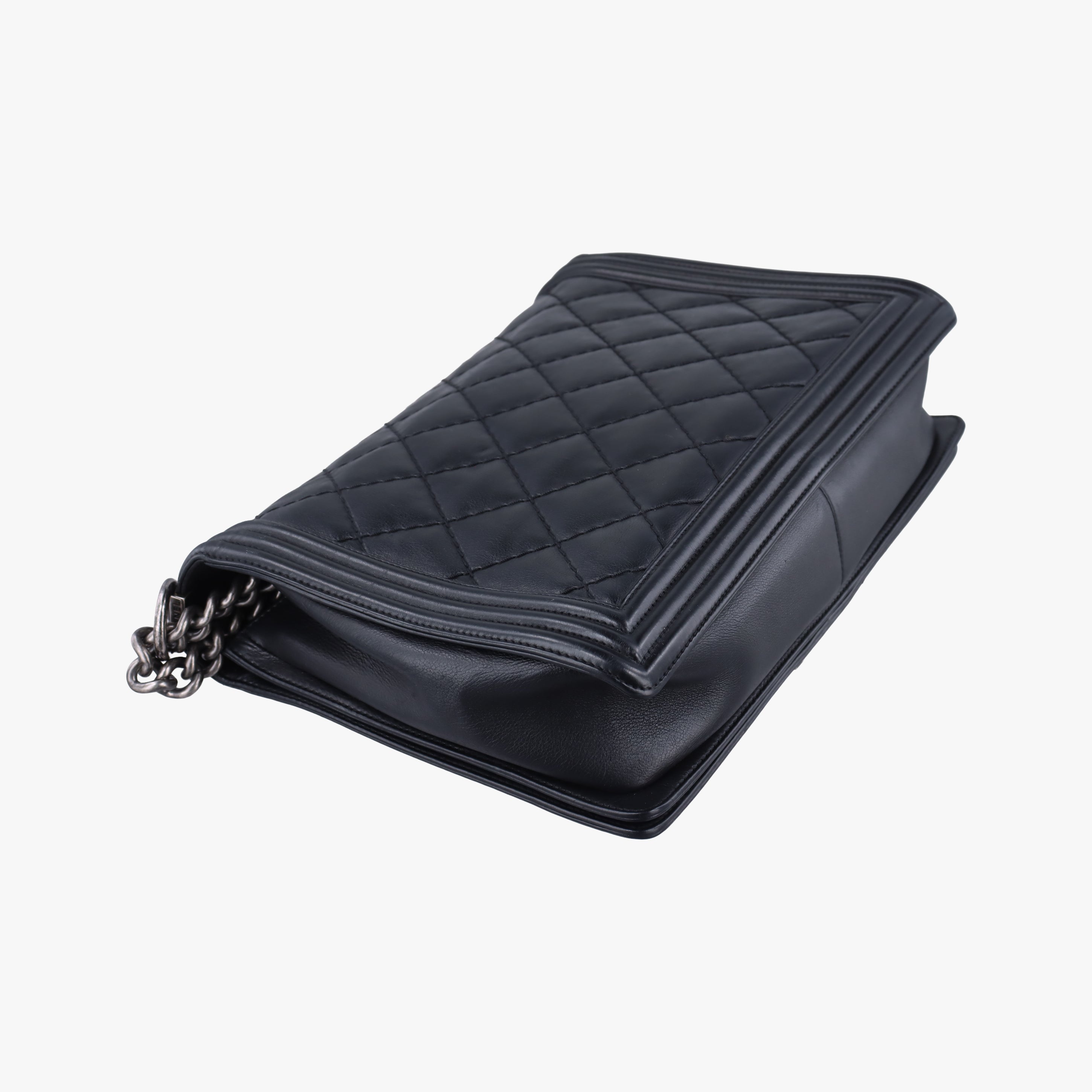 Pre-owned Chanel BOY CHANEL Black leather A92106 shoulderbag | stylenewstar