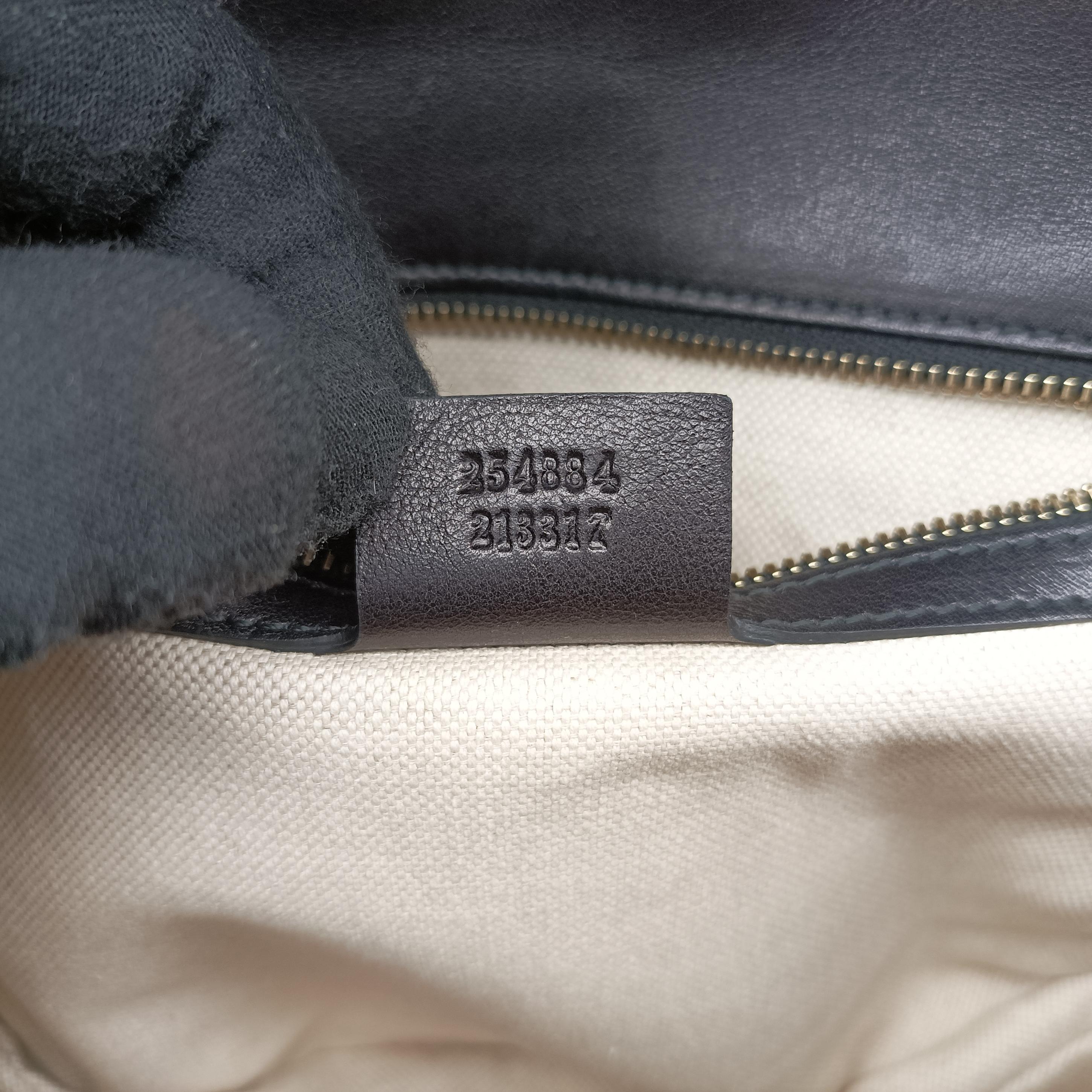 Pre-owned Gucci New Bamboo Black×Multicolour ponyhair×Leather 240242 shoulderbag | stylenewstar