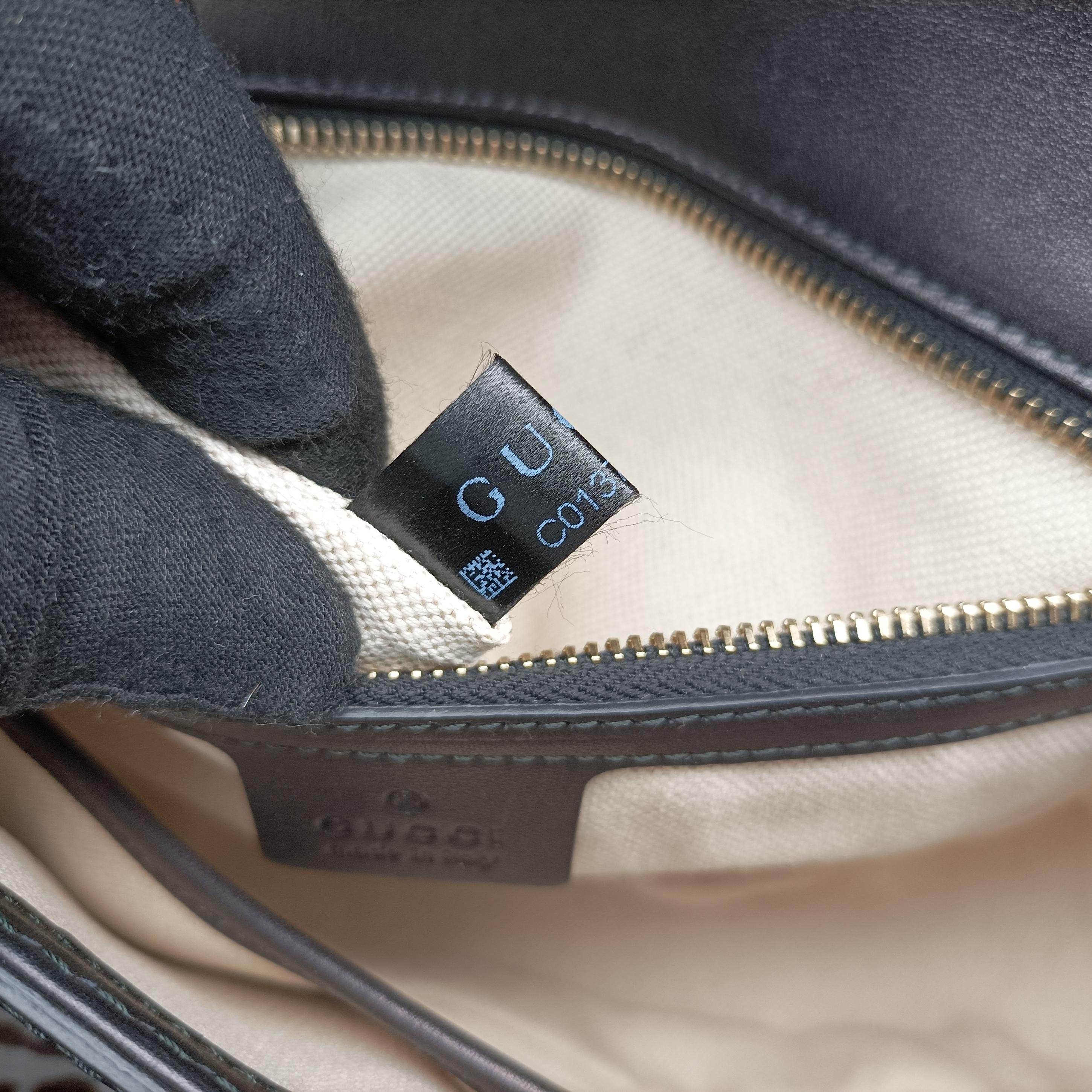 Pre-owned Gucci New Bamboo Black×Multicolour ponyhair×Leather 240242 shoulderbag | stylenewstar