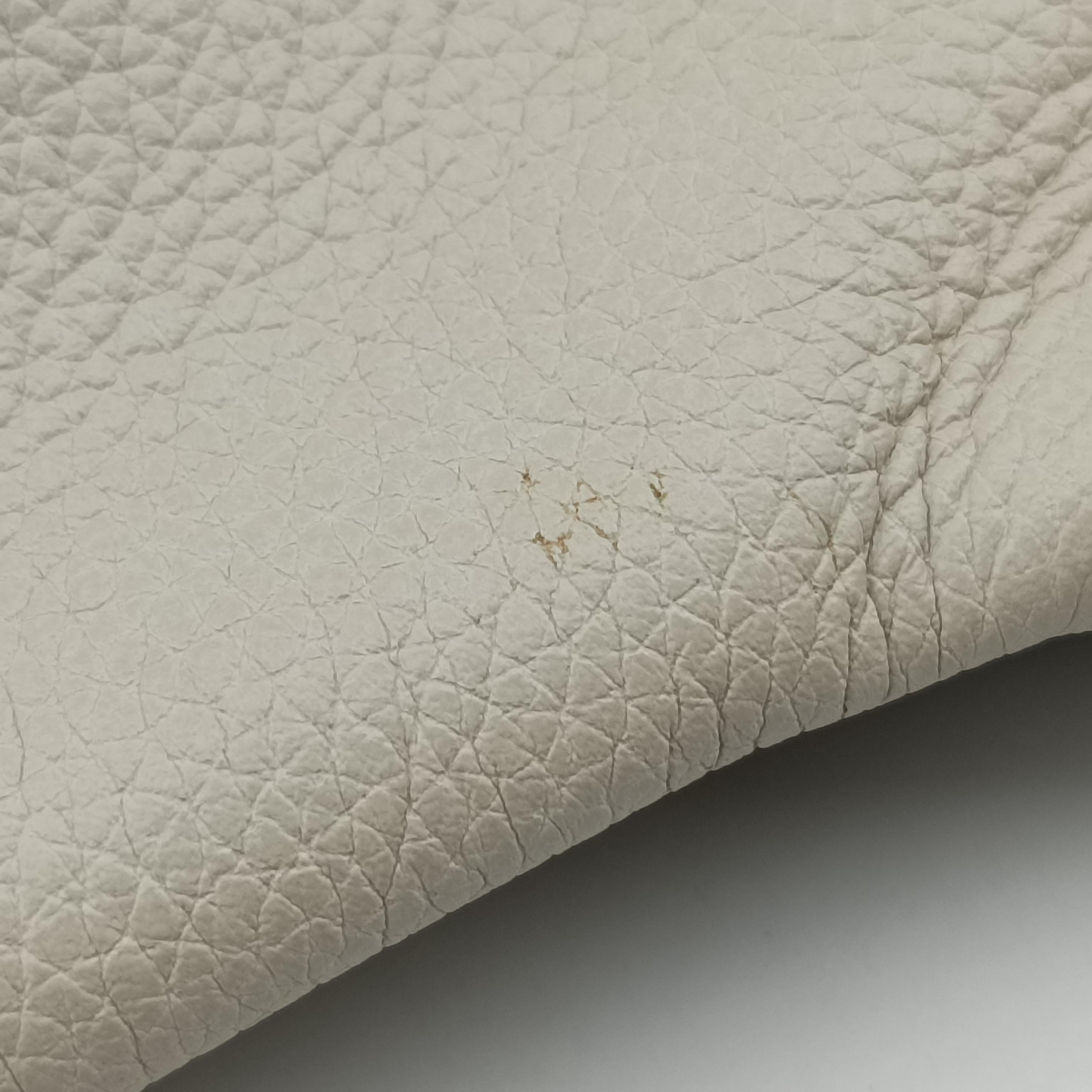 Pre-owned Gucci Gucci Print White Leather 530412 bum bag/waist bag | stylenewstar