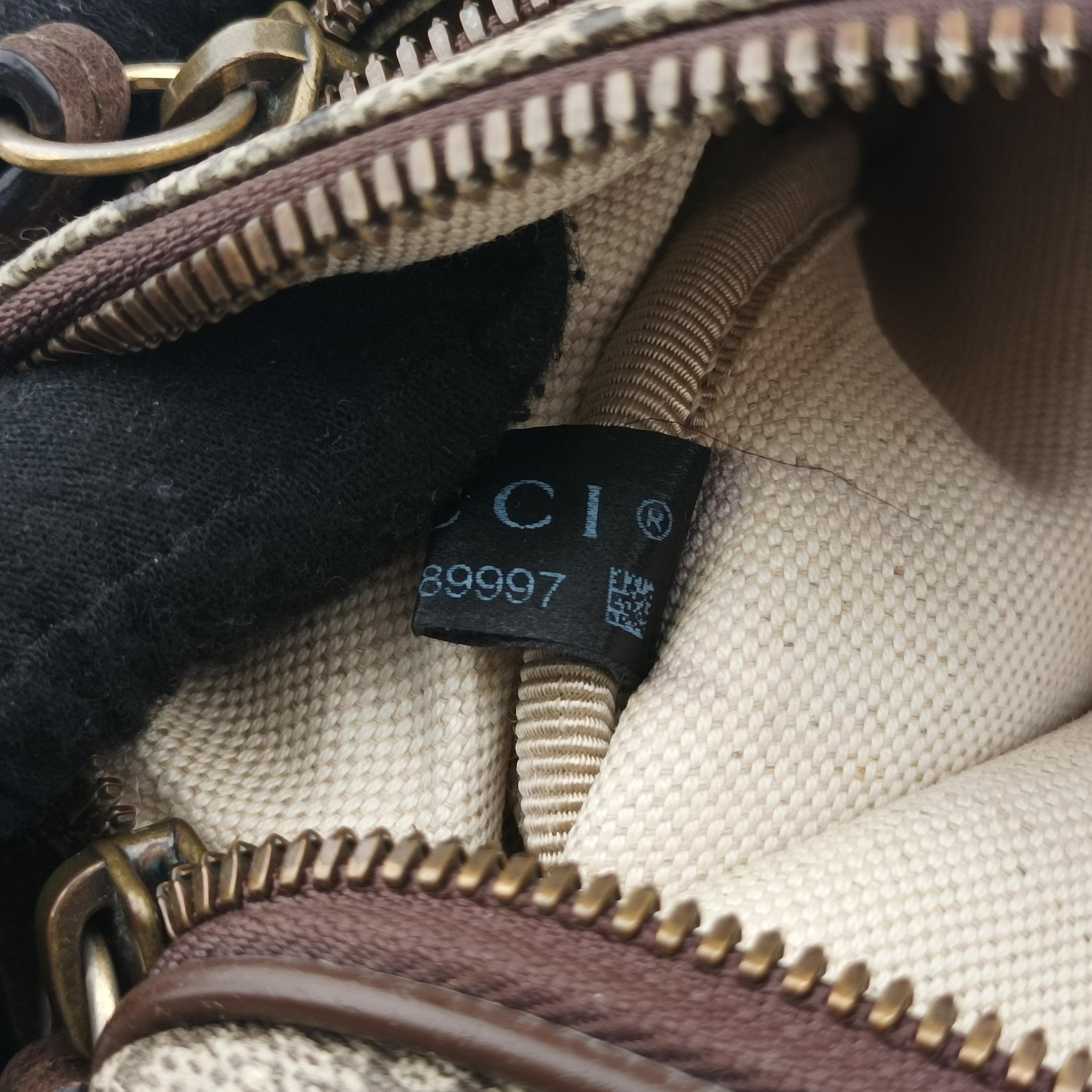 Vintage Gucci GG Supreme Courrier beige×Multi Canvas 529711 bum bag/waist bag | stylenewstar