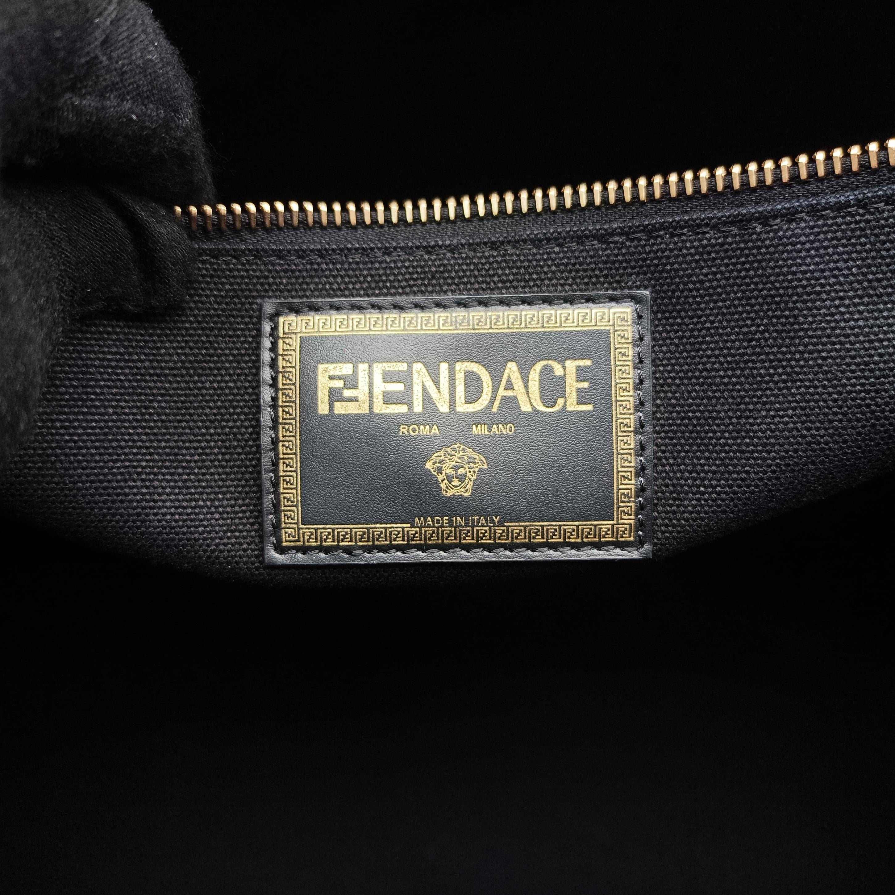 Secondhand Fendi Sunshine Black×yellow canvas 7VA558 shoulderbag | stylenewstar