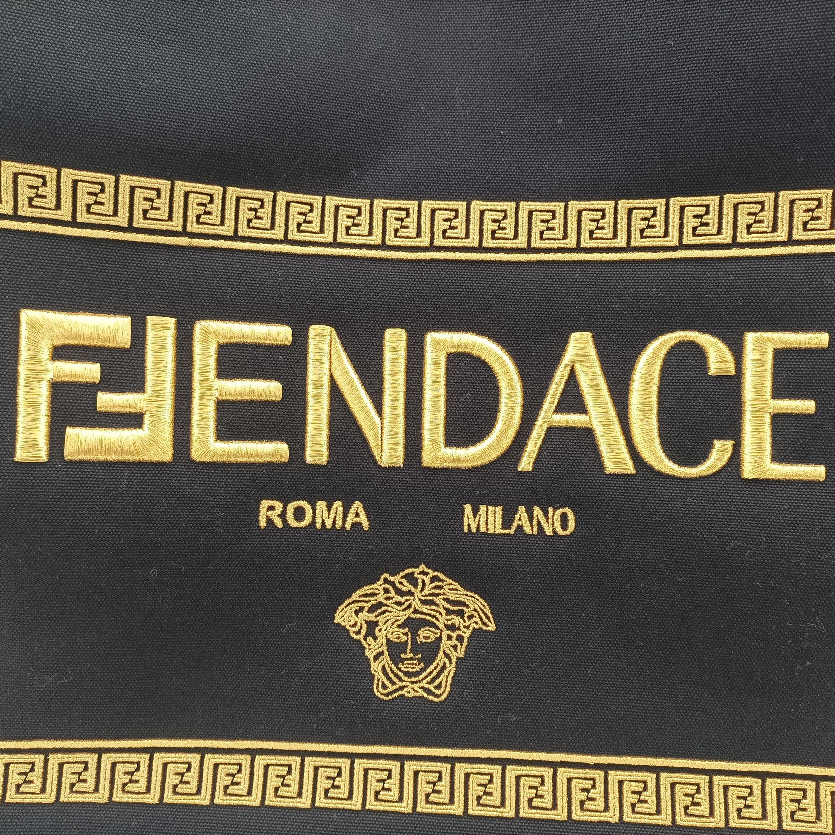 Secondhand Fendi Sunshine Black×yellow canvas 7VA558 shoulderbag | stylenewstar