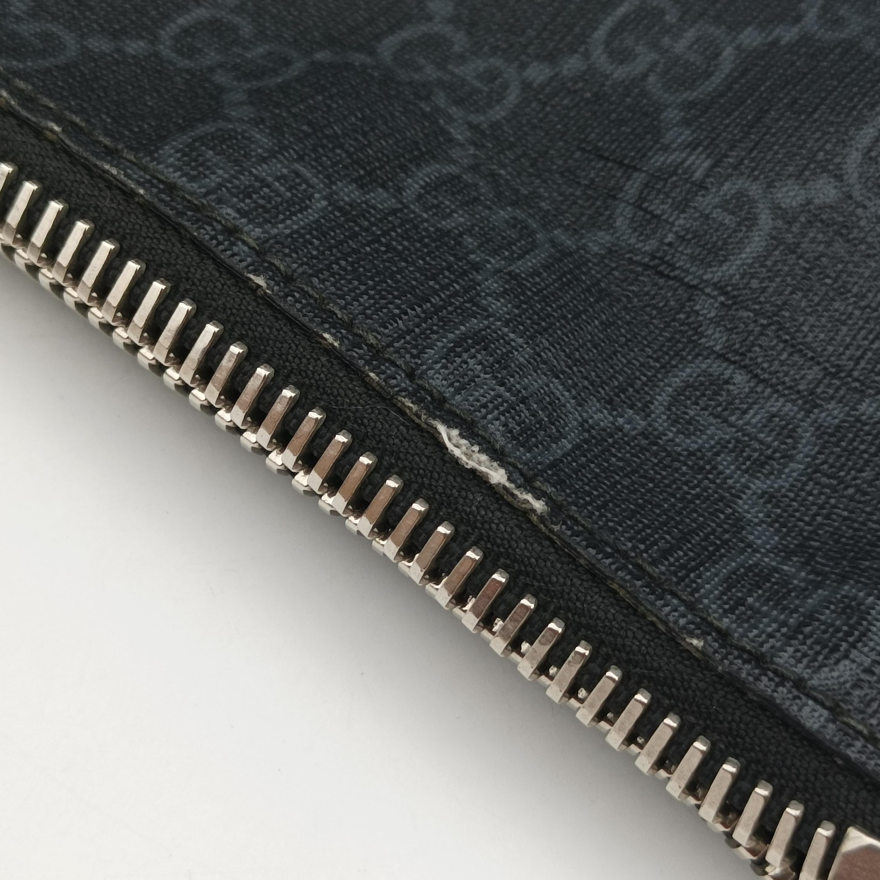 Pre-owned Gucci GG Supreme Shelley Messenger Black×red PVC coated canvas 474139 shoulderbag | stylenewstar