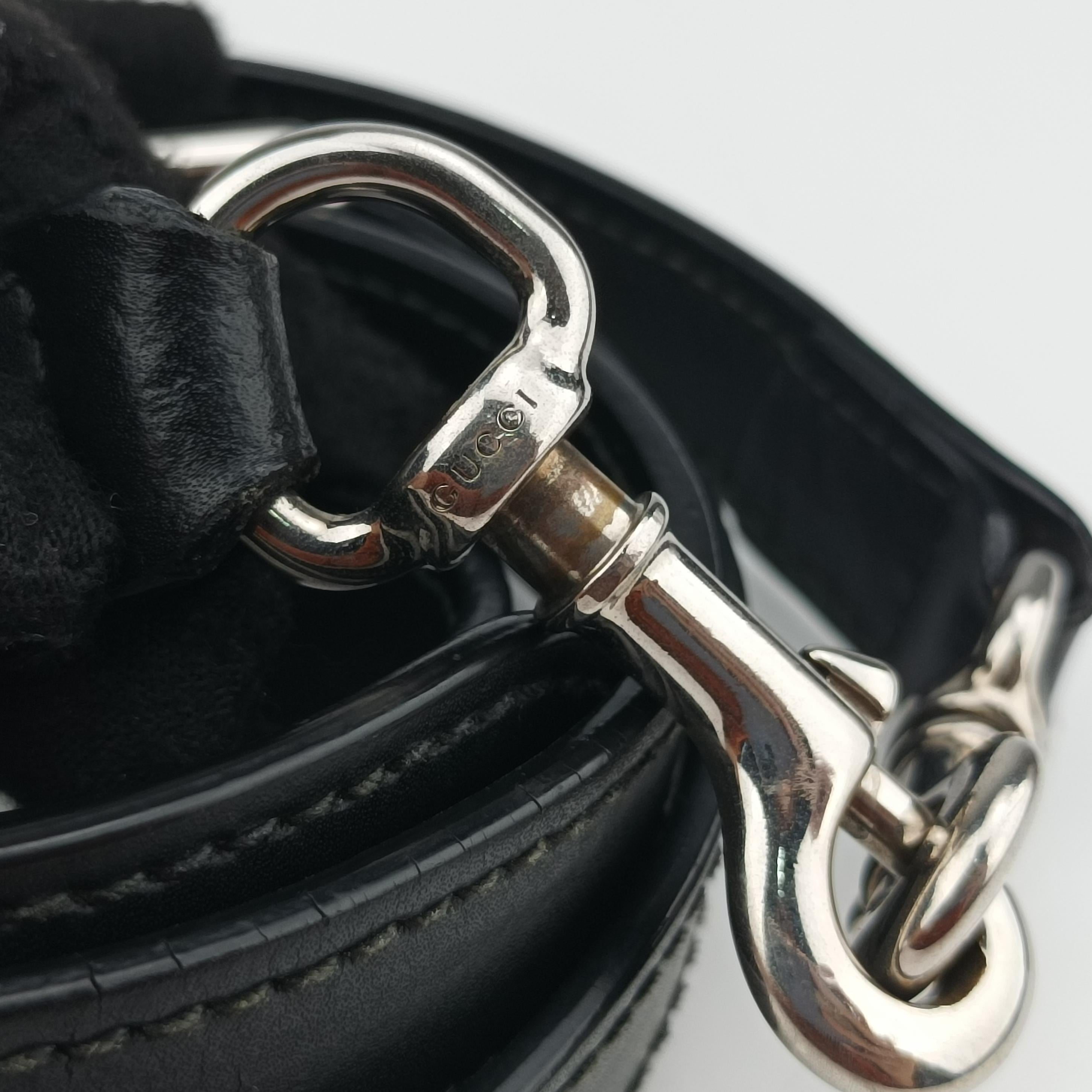 Pre-owned Gucci GG Supreme Shelley Messenger Black×red PVC coated canvas 474139 shoulderbag | stylenewstar