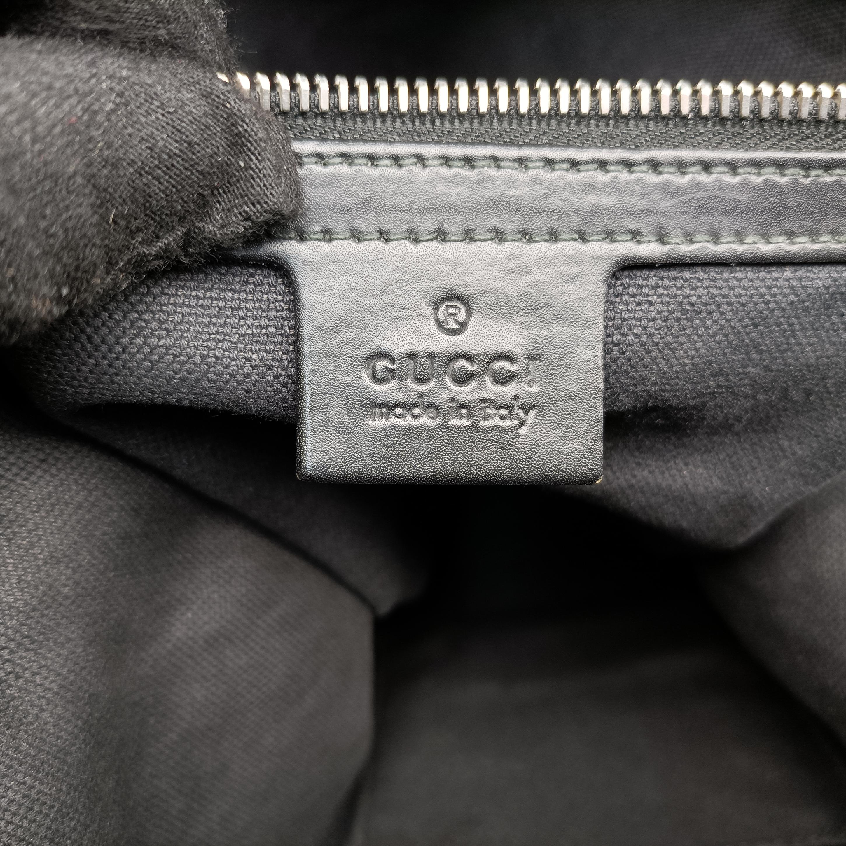 Pre-owned Gucci GG Supreme Shelley Messenger Black×red PVC coated canvas x leather 474139 shoulderbag | stylenewstar