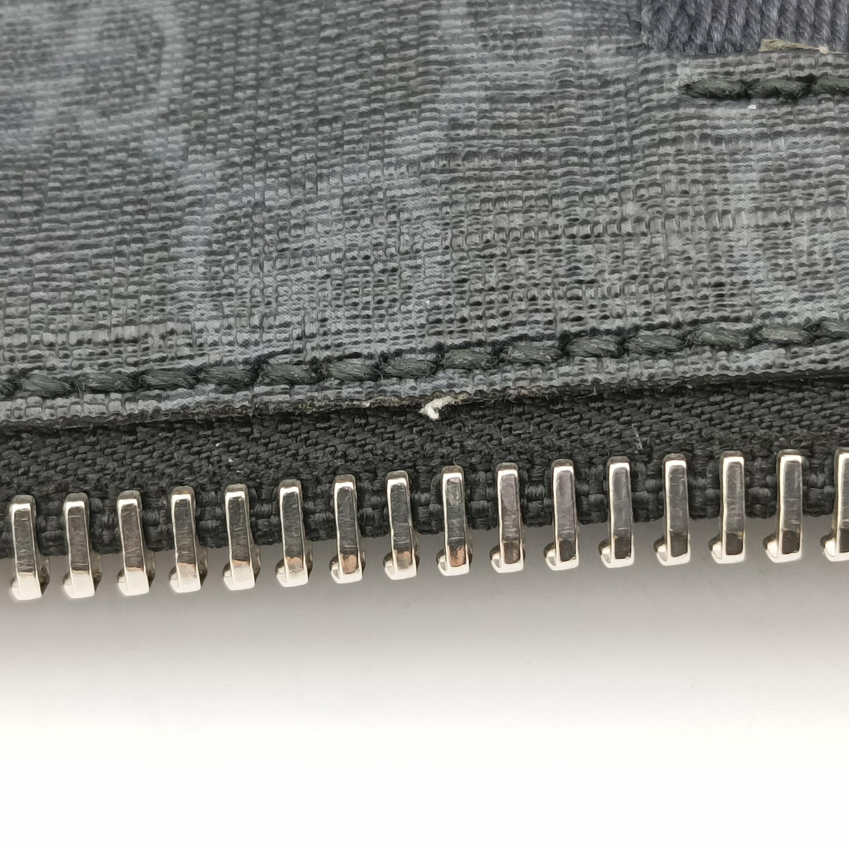 Pre-owned Gucci GG Supreme Shelley Messenger Black×red PVC coated canvas x leather 474139 shoulderbag | stylenewstar