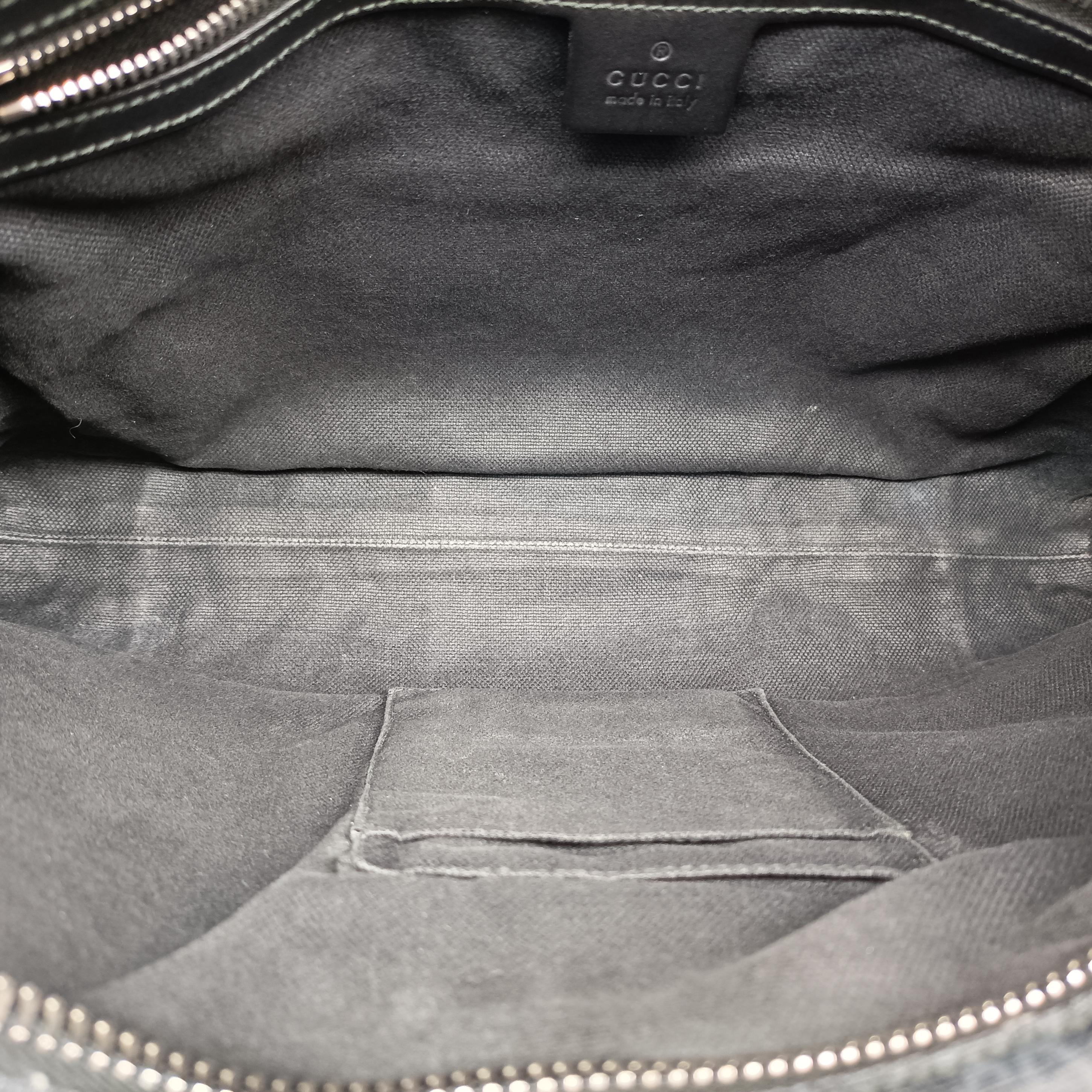 Pre-owned Gucci GG Supreme Shelley Messenger Black×red PVC coated canvas x leather 474139 shoulderbag | stylenewstar