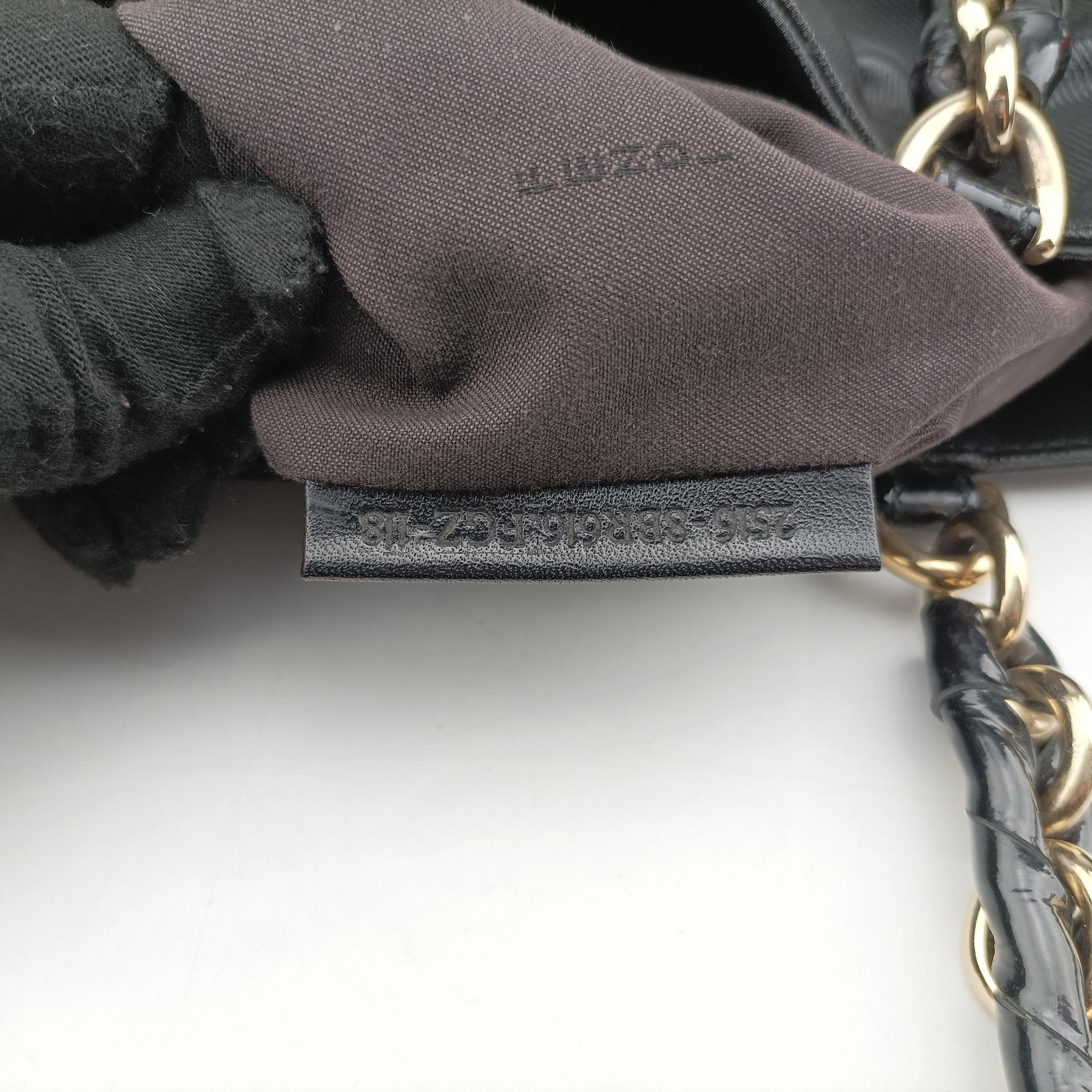 Pre-owned Fendi Mia Black Canvas 8BR616 shoulderbag | stylenewstar