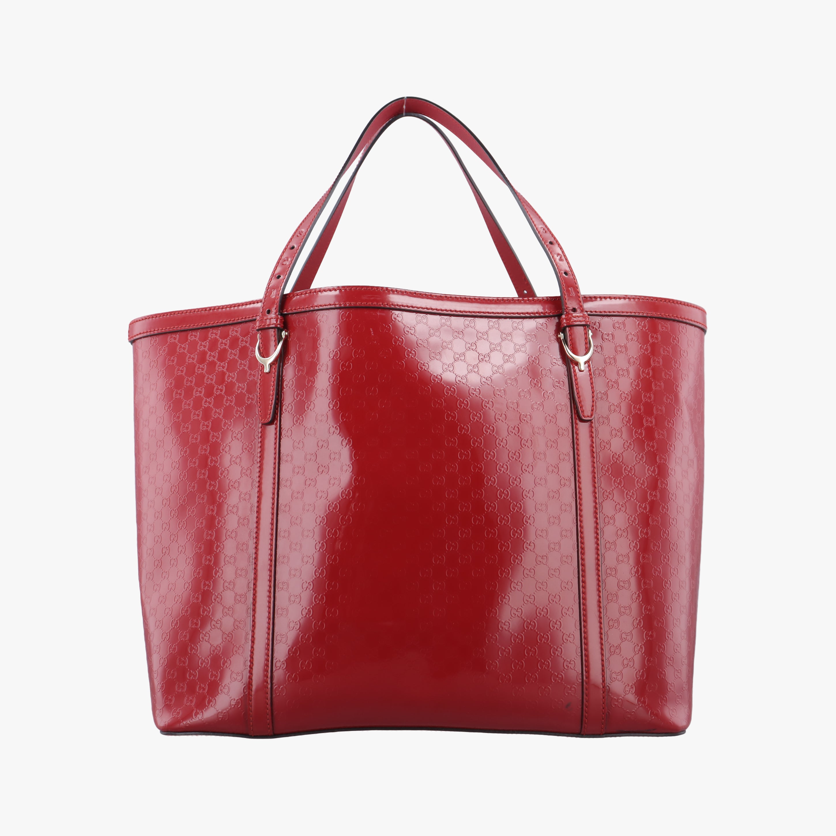 Pre-owned Gucci Microguccissima Red Patent 309613 handbag | stylenewstar