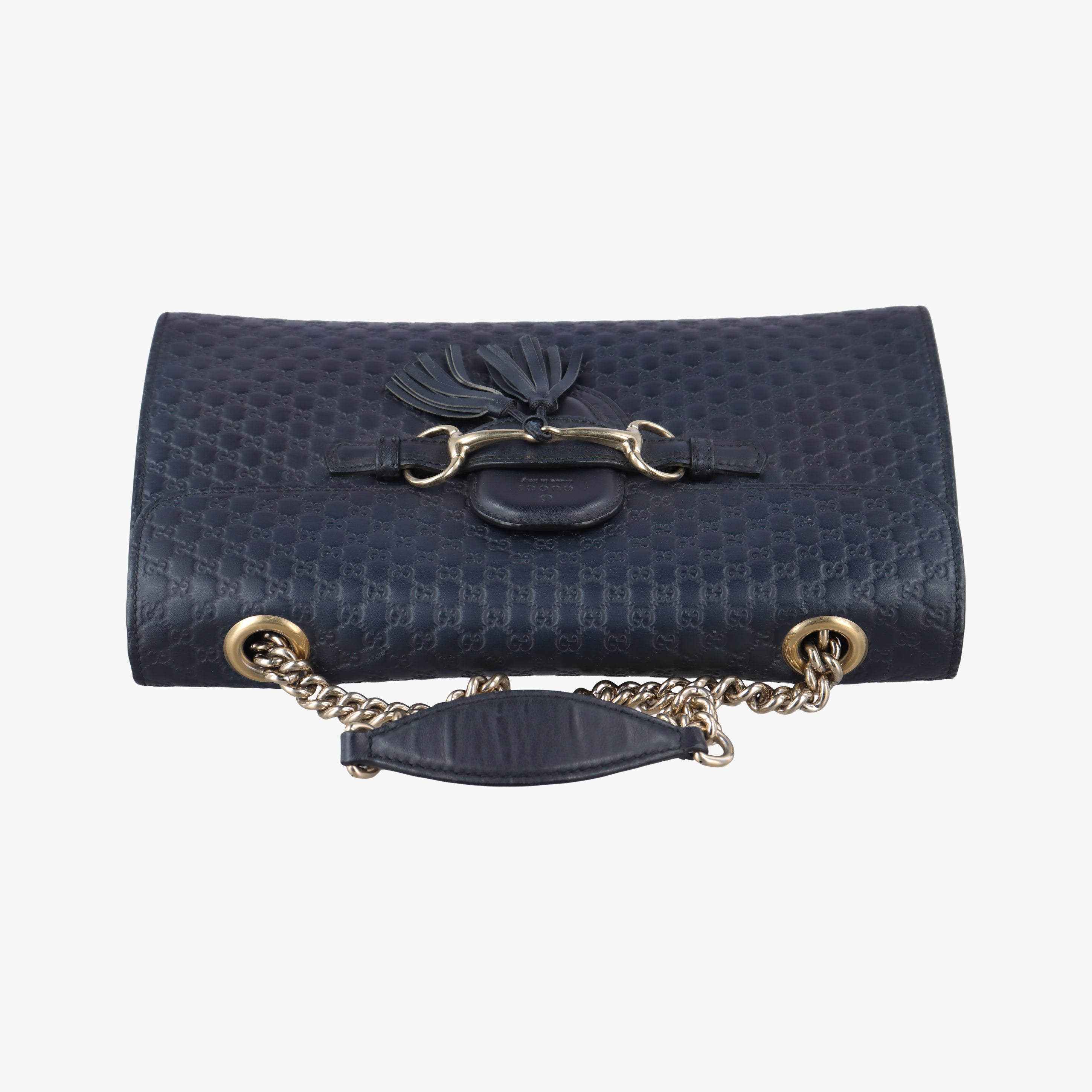 Pre-owned Gucci Emily Black Leather 449635 shoulderbag | stylenewstar