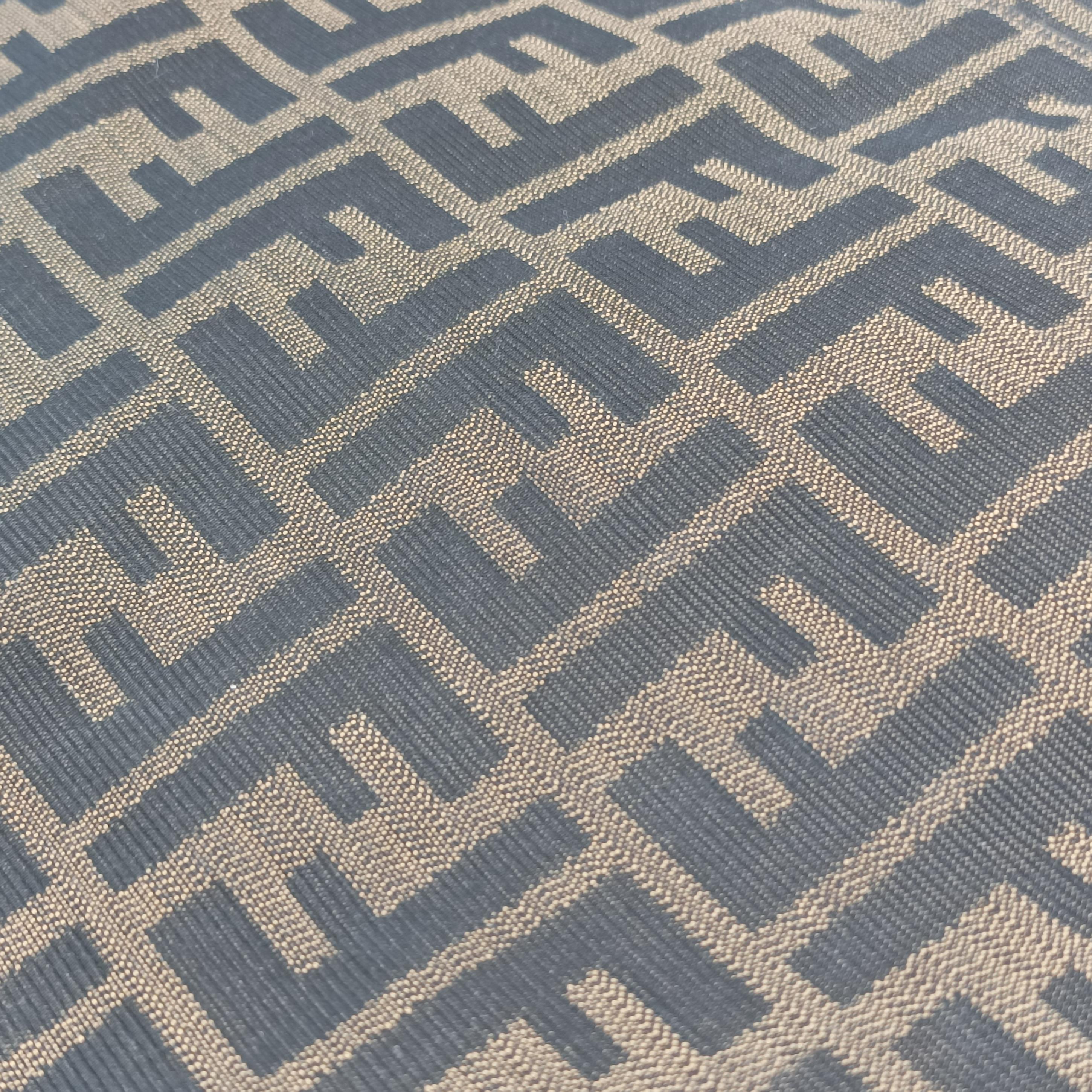 Pre-owned Fendi Mia Flap Brown Jacquard 8BT163 shoulderbag | stylenewstar