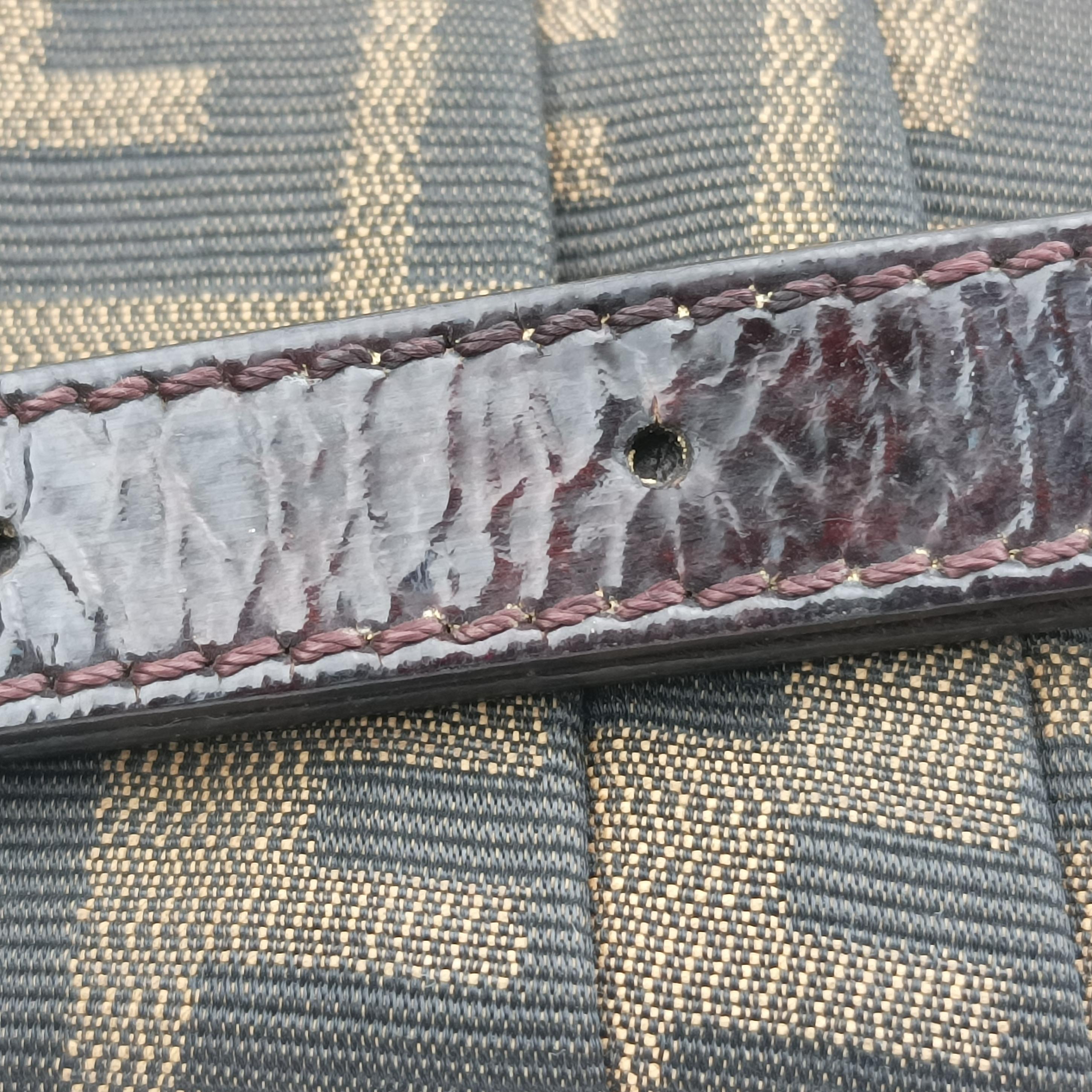 Pre-owned Fendi Mia Flap Brown Jacquard 8BT163 shoulderbag | stylenewstar