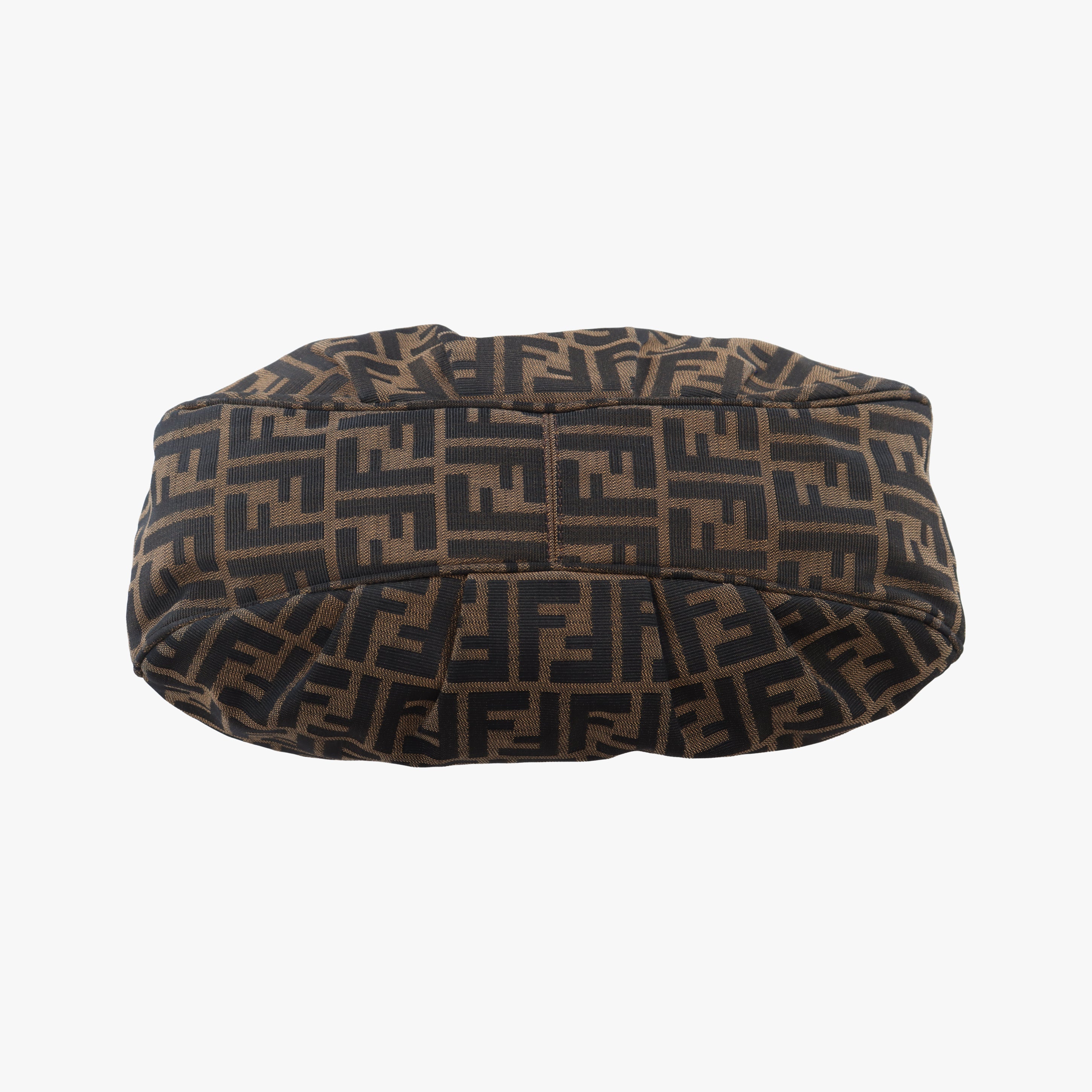 Vintage Fendi Mia Flap Brown Jacquard 8BR614 shoulderbag | stylenewstar