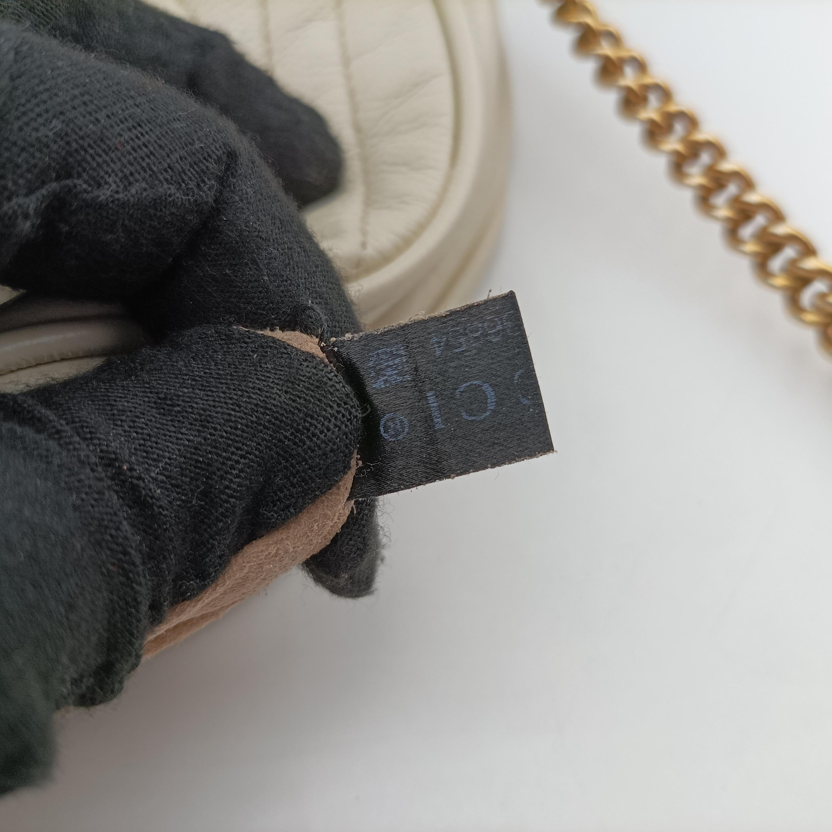 Pre-owned Gucci GG Marmont White leather 550154 shoulderbag | stylenewstar