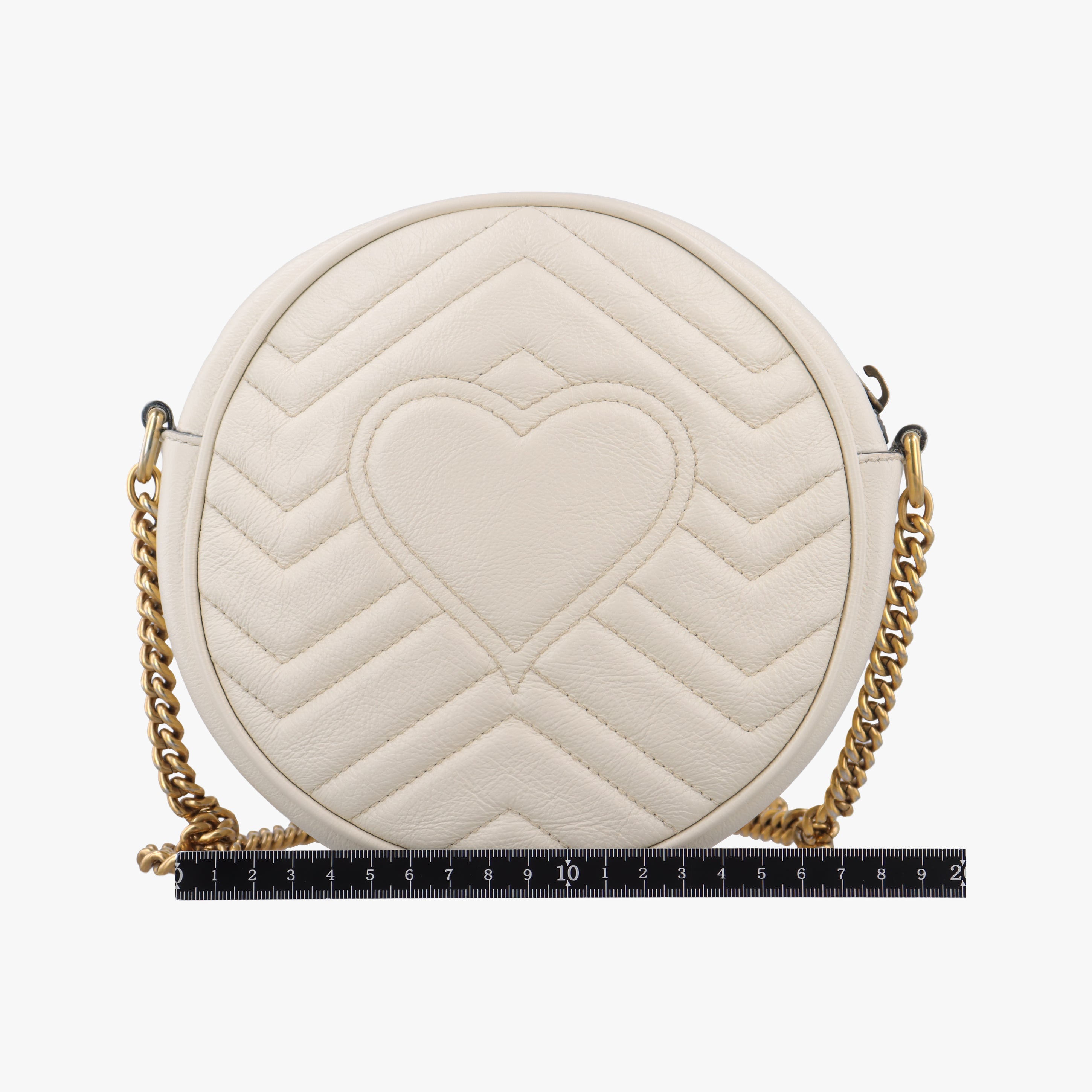Pre-owned Gucci GG Marmont White leather 550154 shoulderbag | stylenewstar