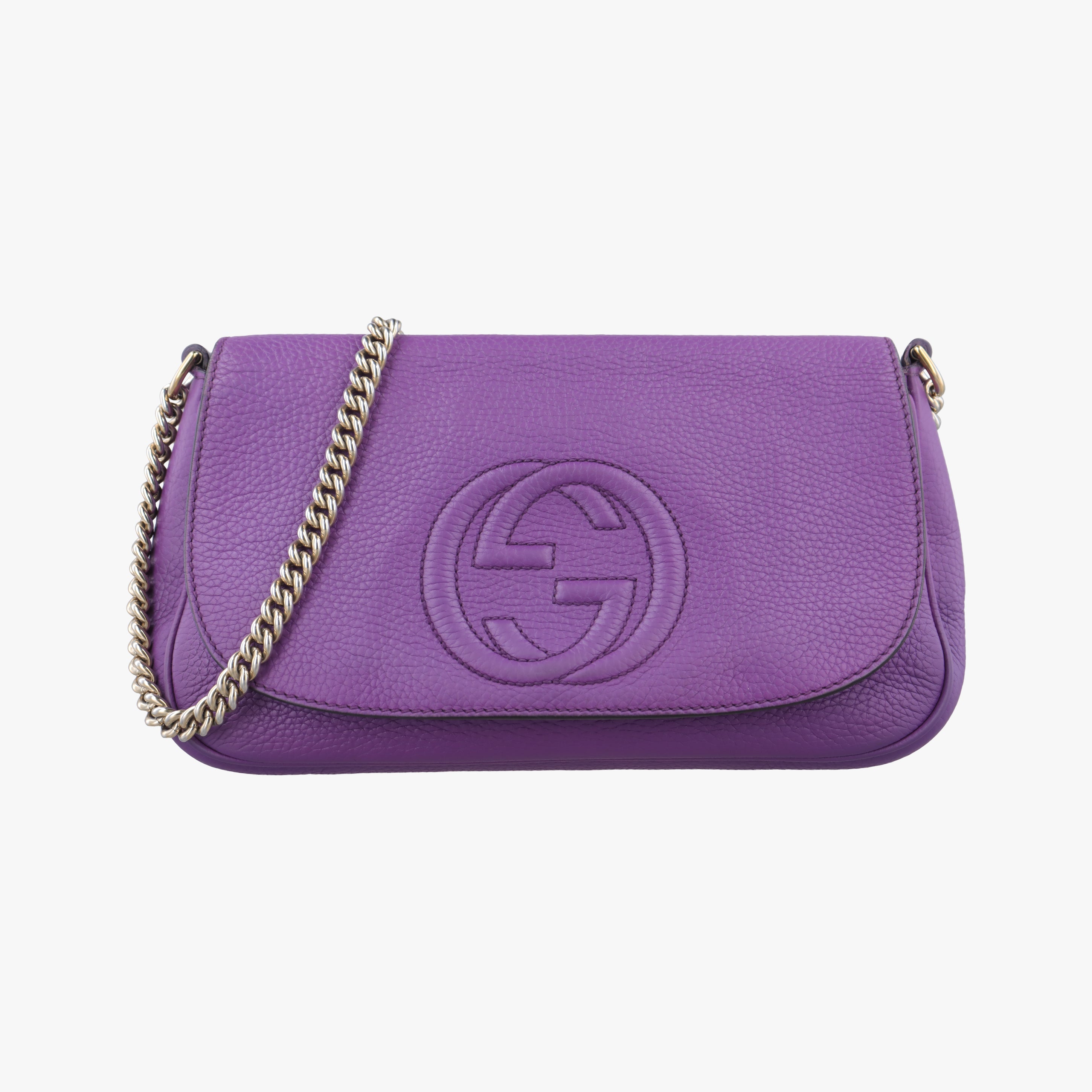 Vintage Gucci SOHO Purple Leather 336752 shoulderbag | stylenewstar