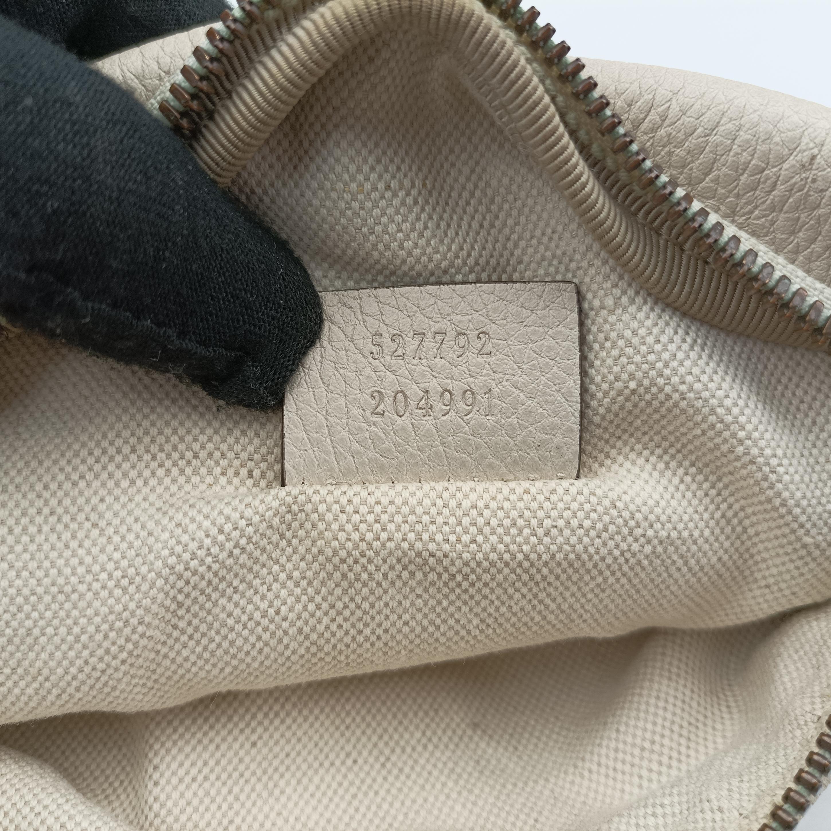 Vintage Gucci Gucci print White Leather 527792 bum bag/waist bag | stylenewstar