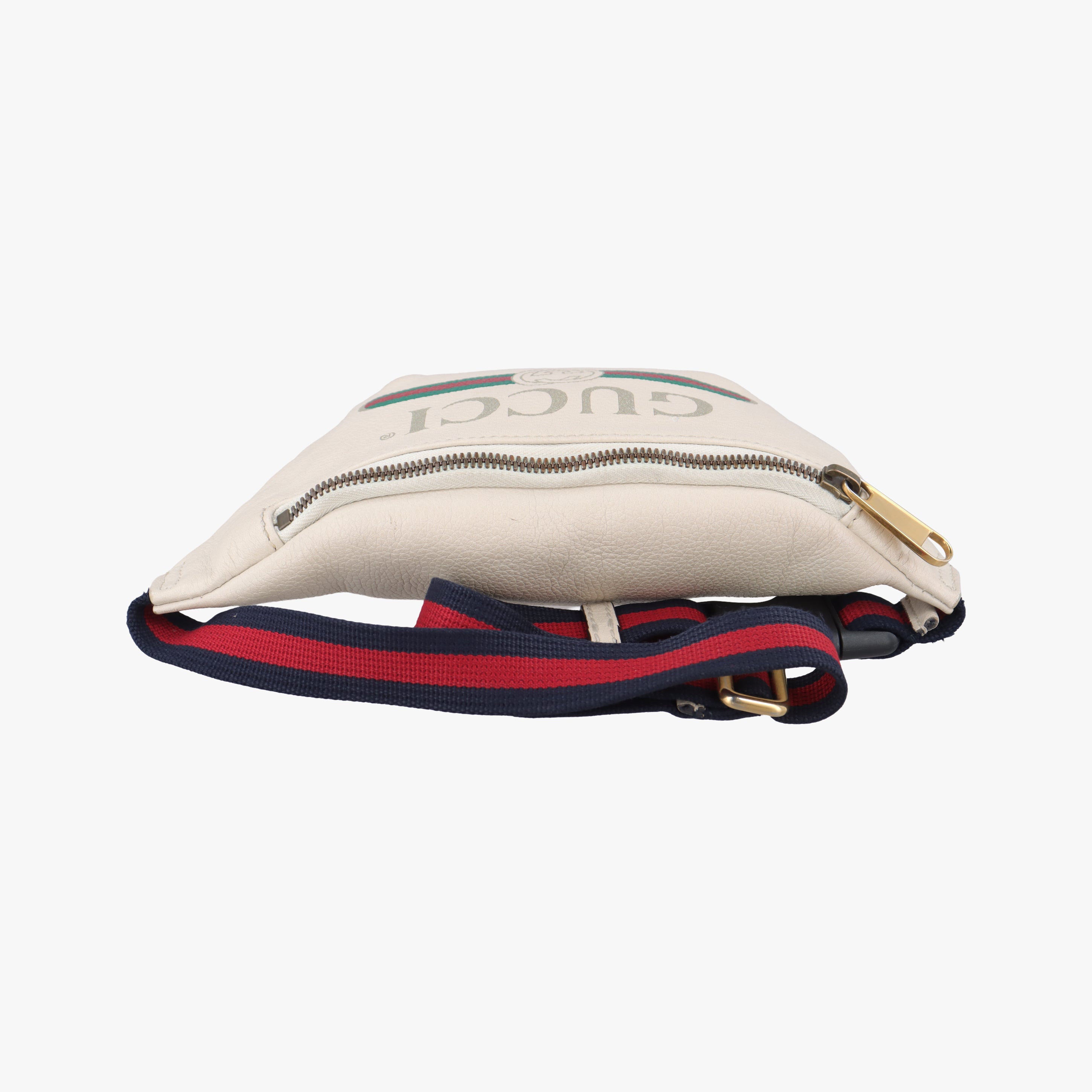 Vintage Gucci Gucci print White Leather 527792 bum bag/waist bag | stylenewstar