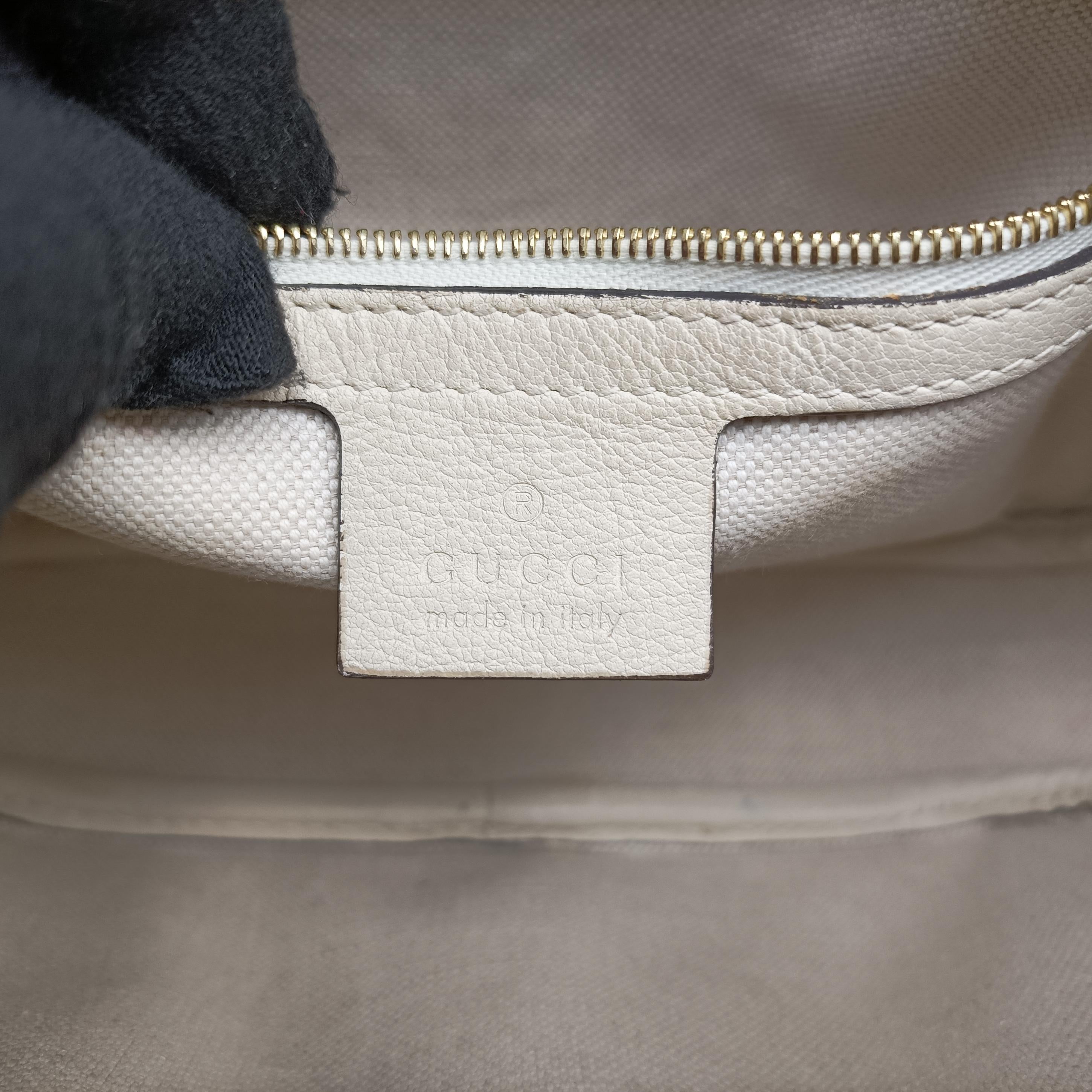 Vintage Gucci GG Star White Leather 675776 shoulderbag | stylenewstar